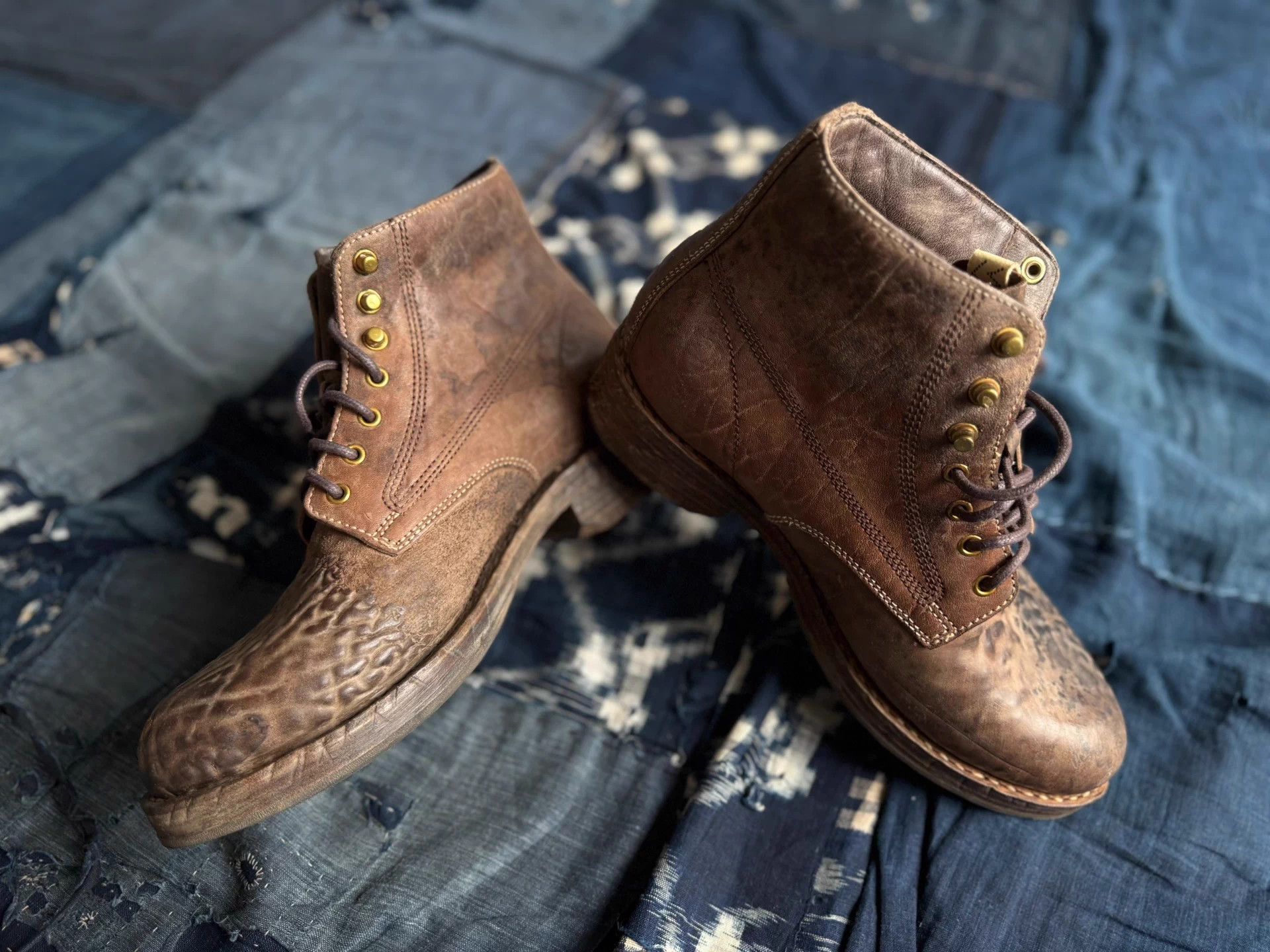 Visvim VISVIM 25AW Virgil Boots-Folk Distressed Leather Work Boots Size US 9 / EU 42 - 3 Thumbnail