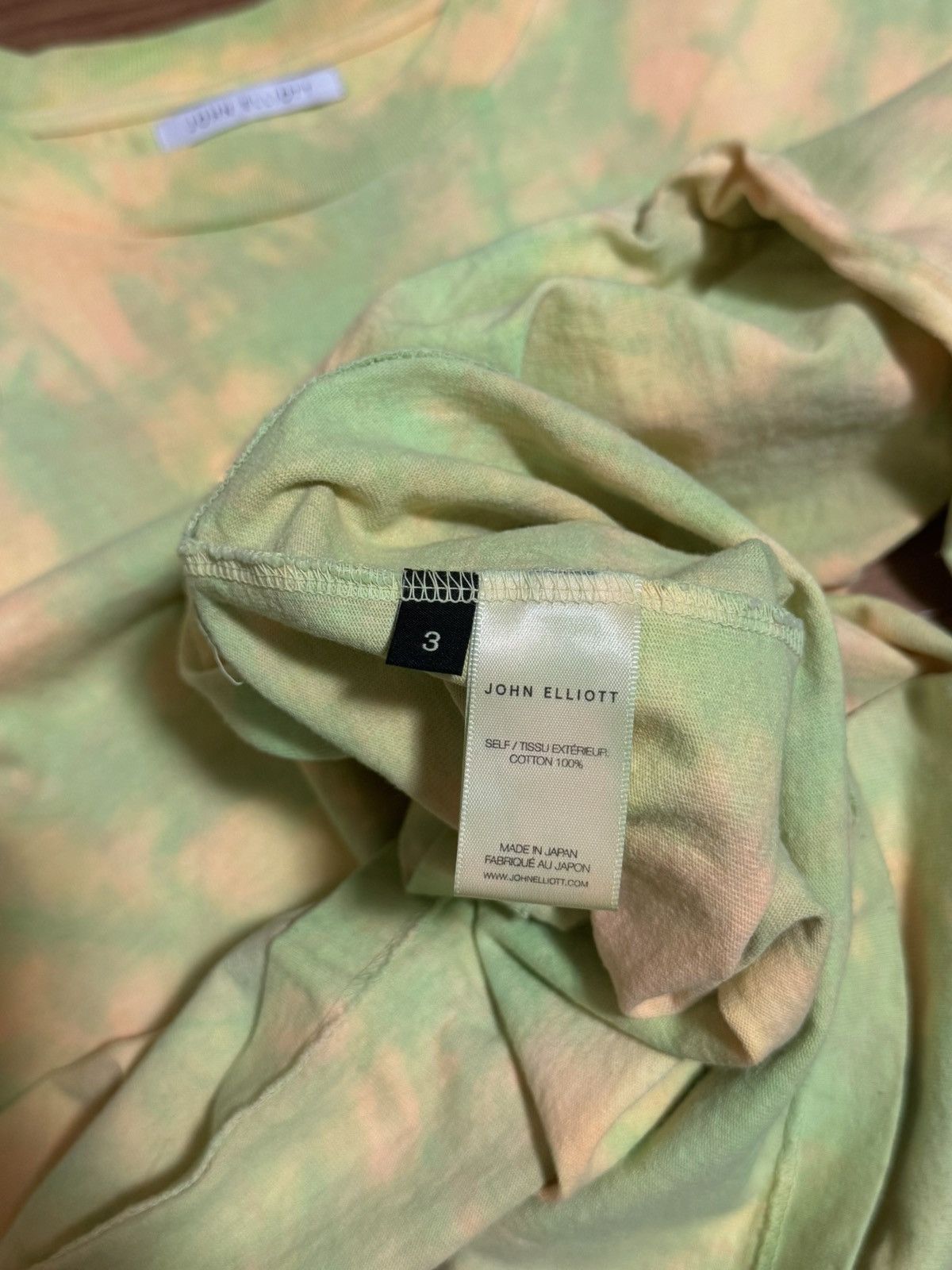 John Elliott 🔥John Elliott Neon Green Tie-Dye T shirt/John Elliot T-shirt Size US L / EU 52-54 / 3 - 5 Thumbnail