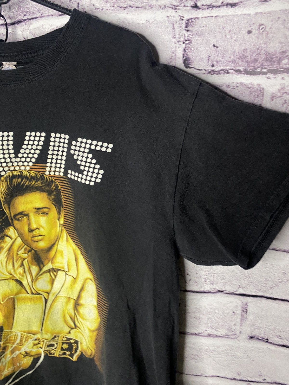 Band Tees MENS Elvis Presley Rock & Roll Overprint Logo Tee Size US L / EU 52-54 / 3 - 4 Thumbnail