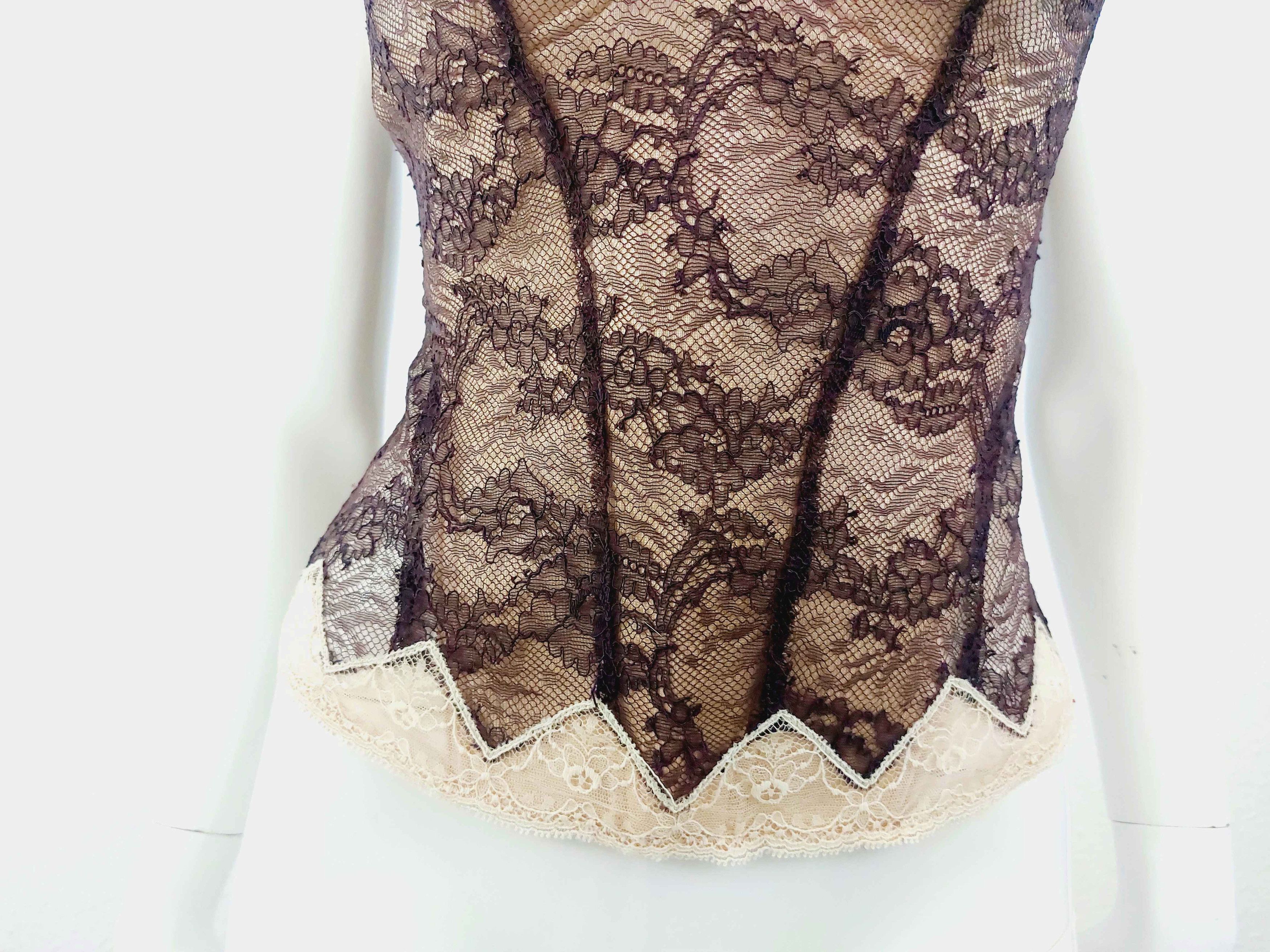 Christian Lacroix Christian Lacroix Baroque Goth Gothic Lace Corset Bustier Size M / US 6-8 / IT 42-44 - 5 Thumbnail