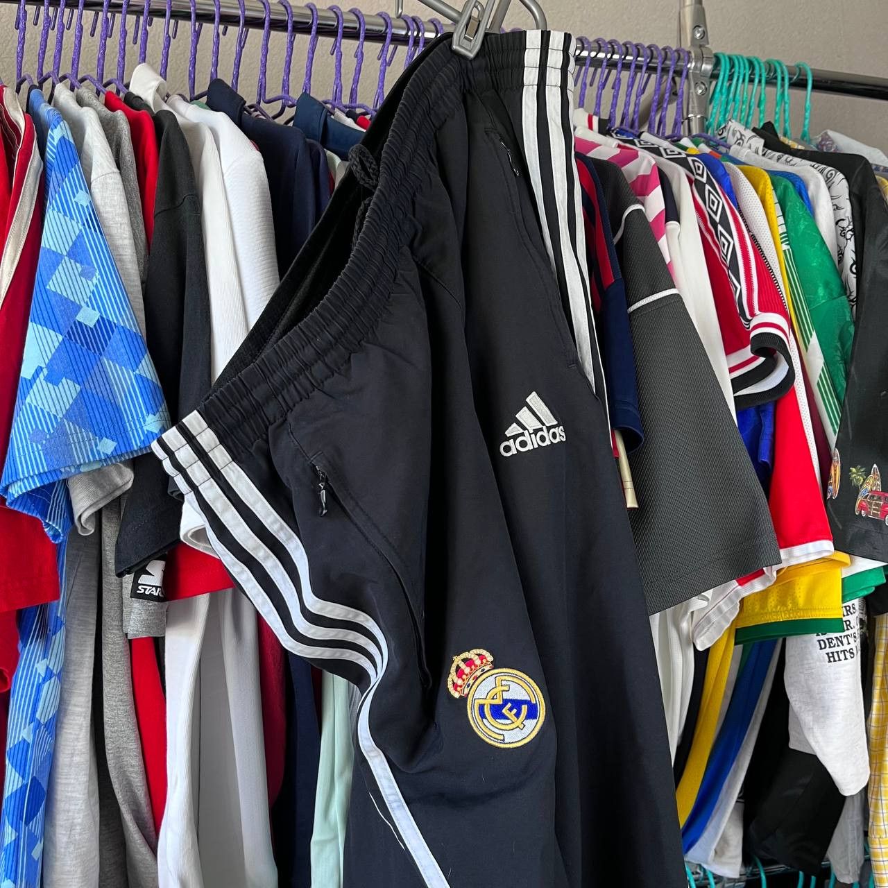 Adidas Adidas Real Madrid Nylon Football Soccer Track Pants Size US 38 / EU 54 - 1 Thumbnail