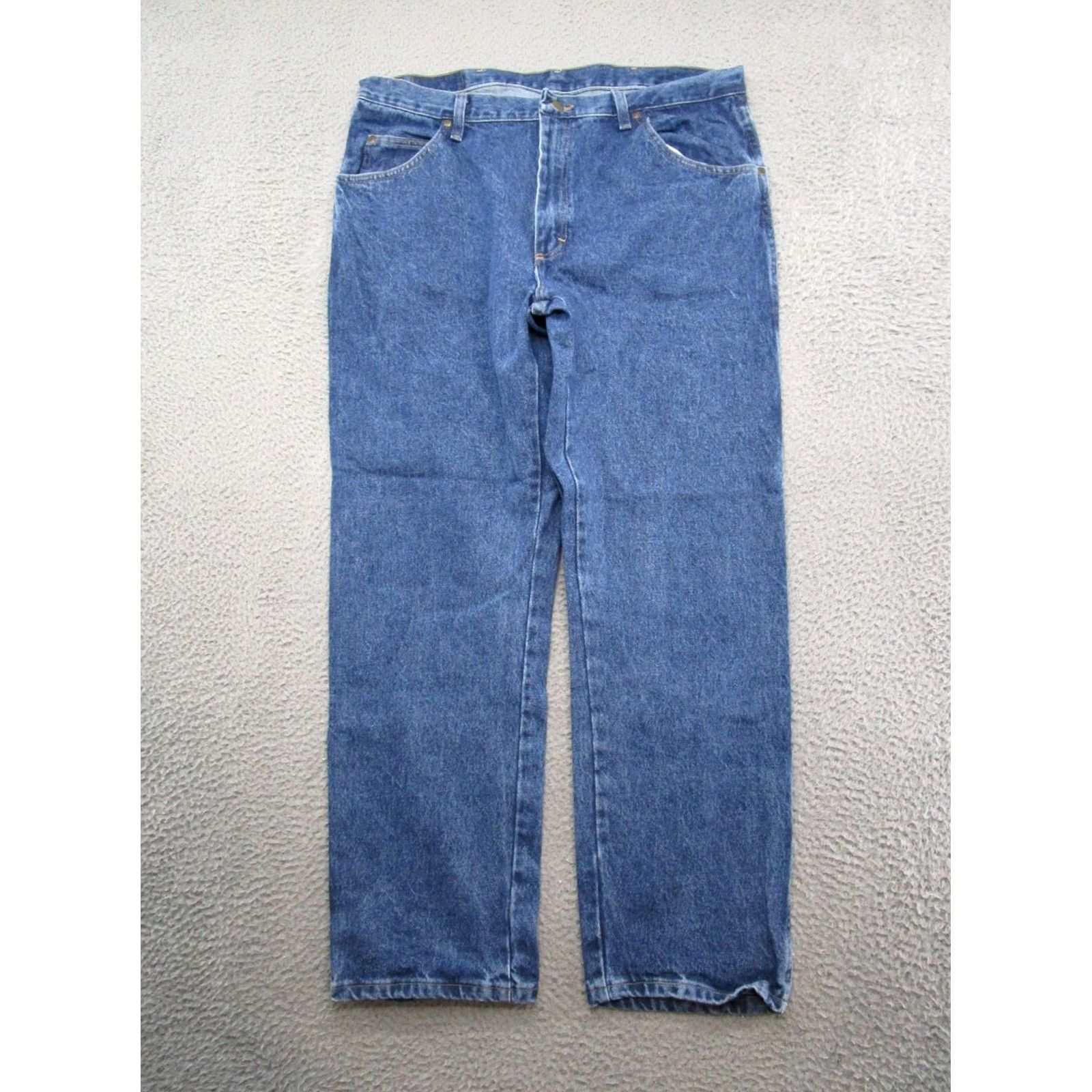 Wrangler Wrangler Jeans Five Star Blue Straight Leg Size 38x30 Denim Shaping U Shape NEW Men Pants - Wrangler Blue Jeans 5 Star Straight Leg 38x30 Mens Size US 38 / EU 54 - 4 Thumbnail