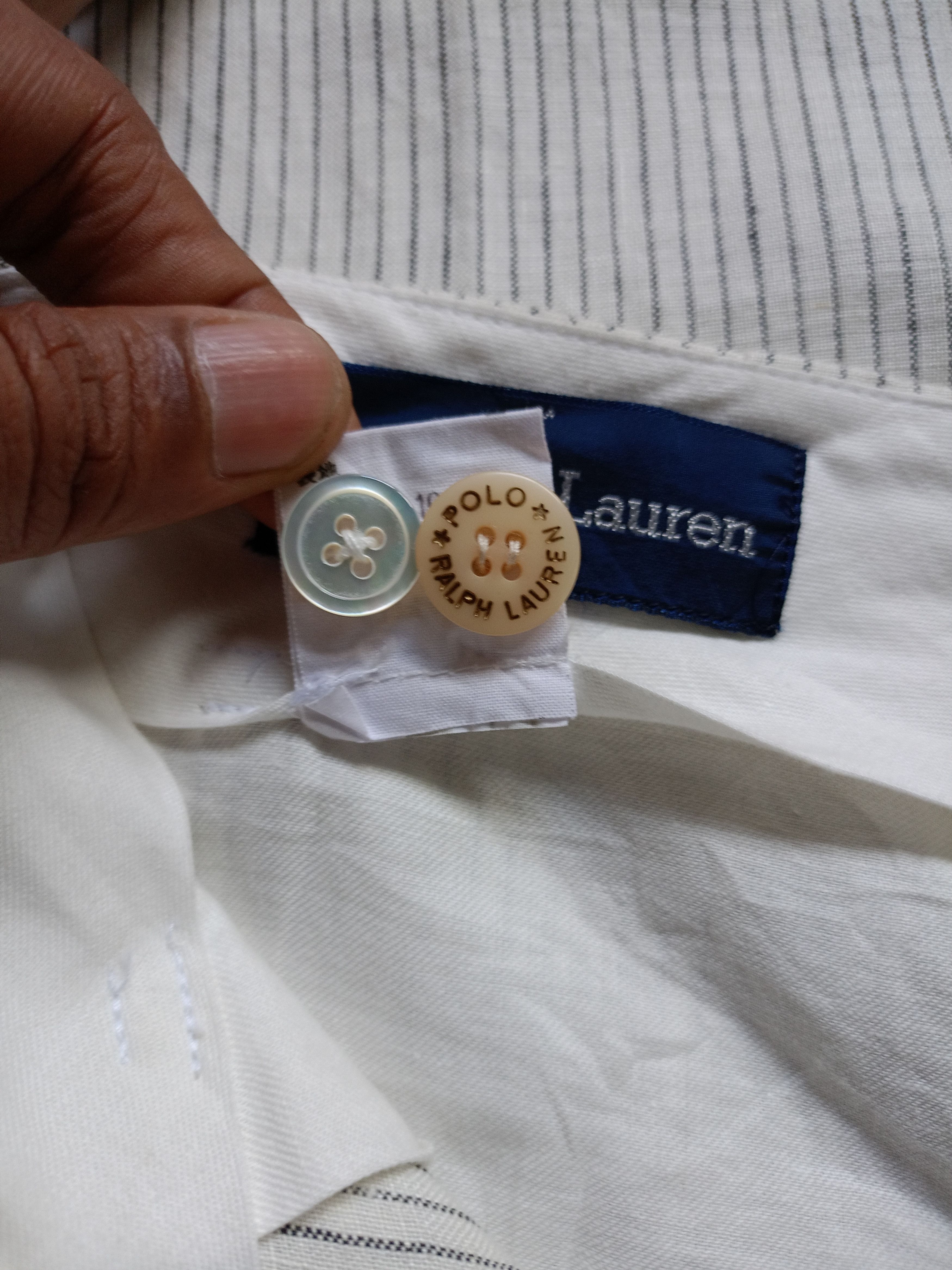 Ralph Lauren Ralph Lauren Linen Striped Pants Size US 27 - 6 Thumbnail
