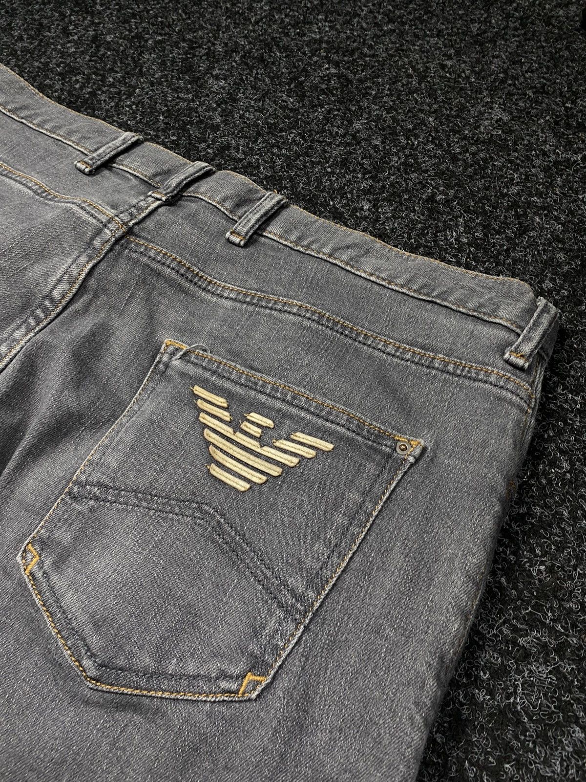 Armani × Vintage Vintage 90s Armani Jeans Baggy Pocket Logo Size US 34 / EU 50 - 13 Thumbnail