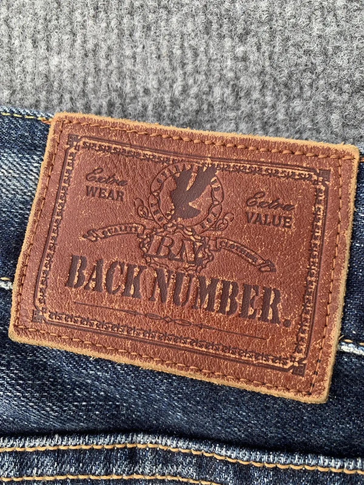 Japanese Brand Back number 01 faded jeans. Size US 34 / EU 50 - 10 Thumbnail