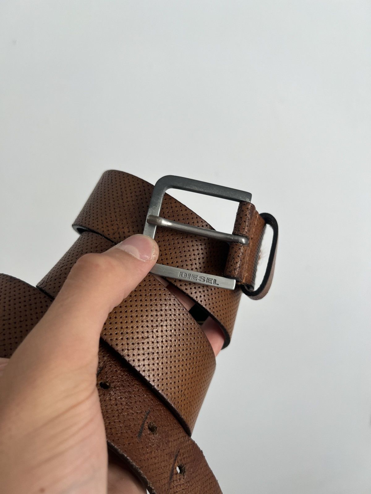 Diesel Vintage Leather Diesel Belt Size ONE SIZE - 2 Thumbnail