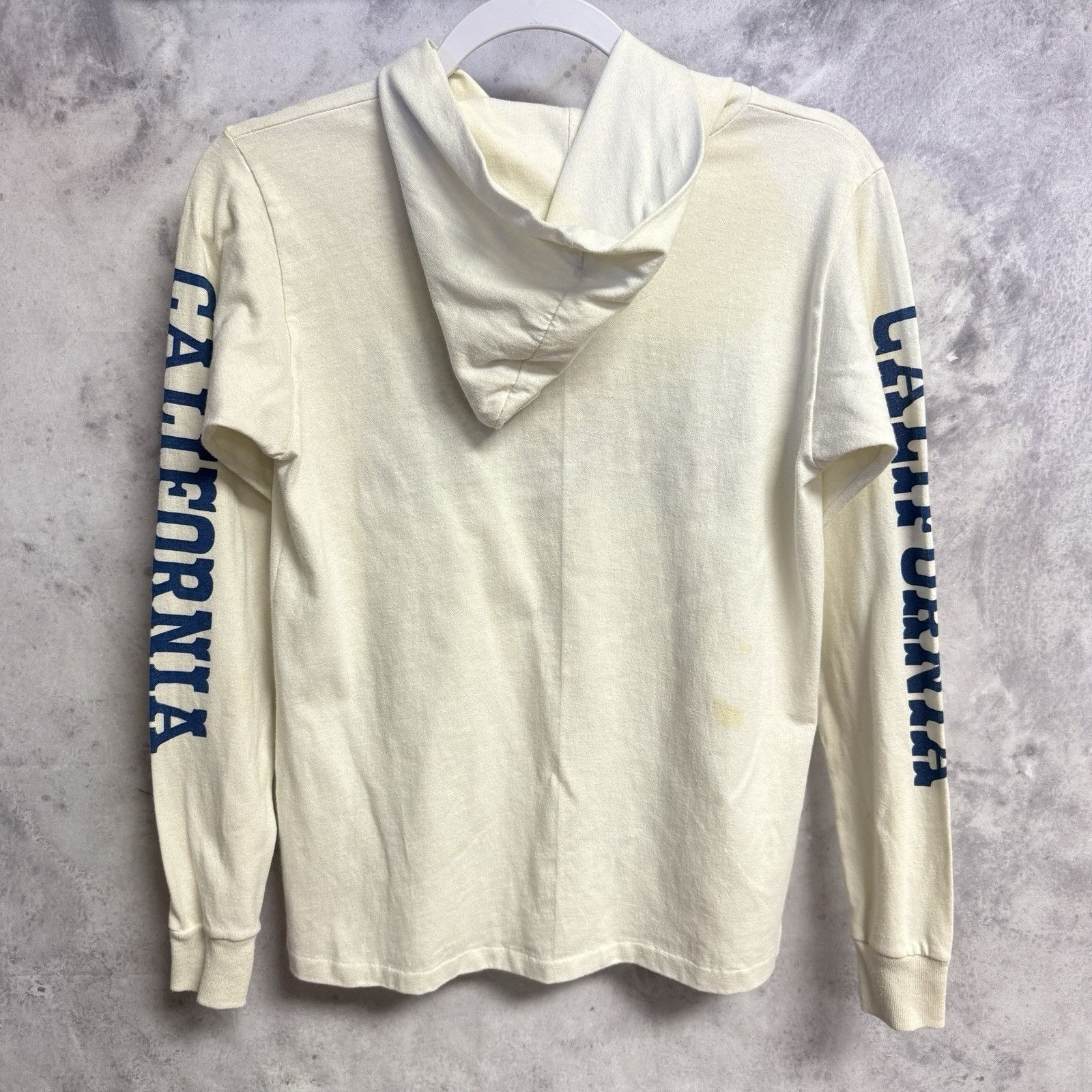 Vintage Vintage 80s Six Flags Magic Mountain T Shirt Hood Long Sleev Size US S / EU 44-46 / 1 - 2 Thumbnail