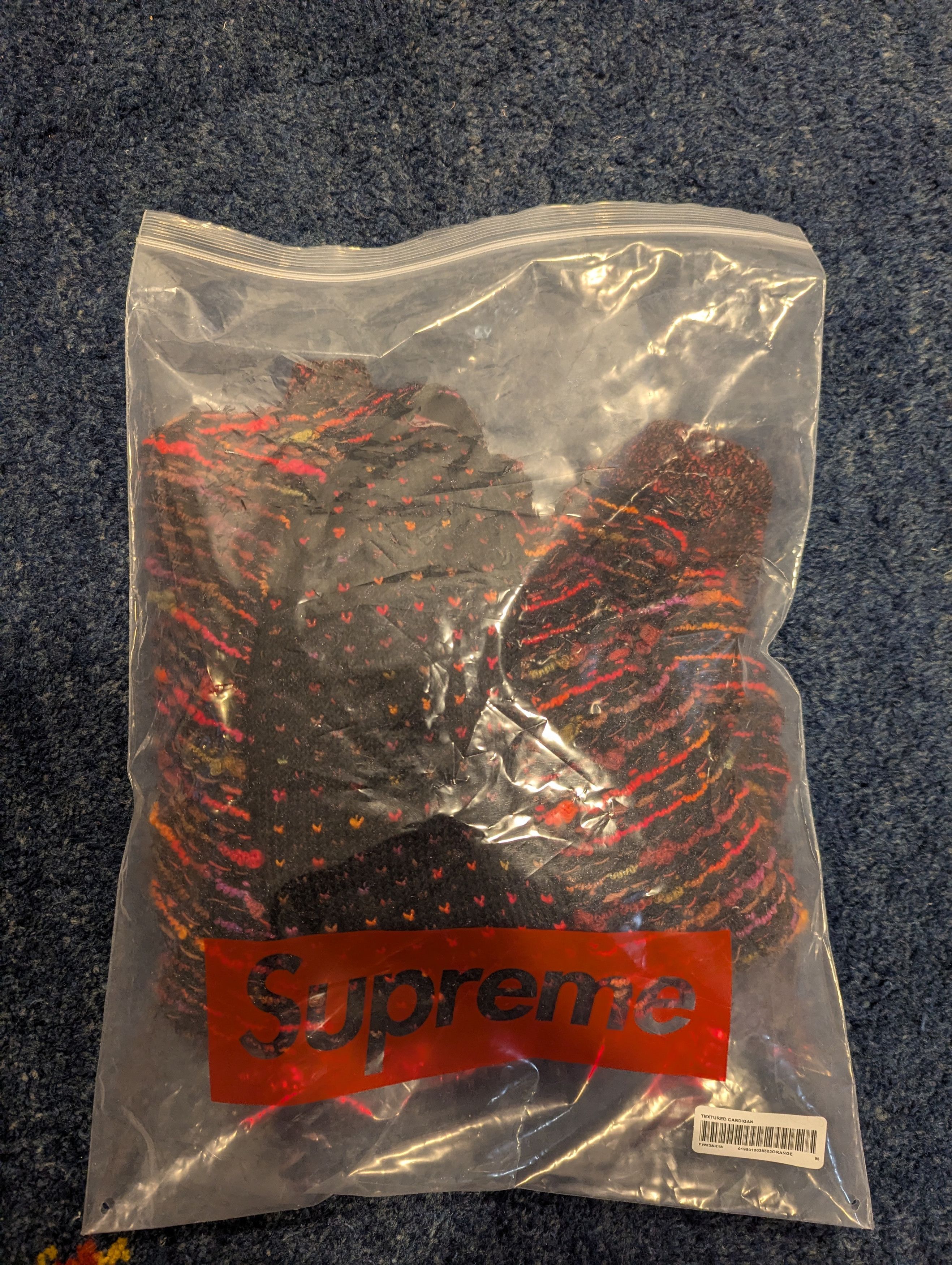 Supreme Supreme Textured Cardigan (FW25) - Orange Size US M / EU 48-50 / 2 - 6 Thumbnail