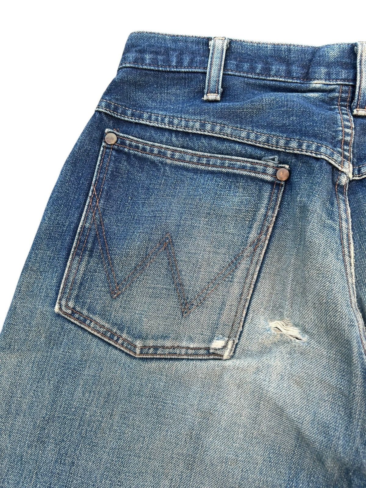 Japanese Brand × Kapital × Vintage Wrangler Selvedge Baggy Vintage Distressed Denim jeans Size US 30 / EU 46 - 11 Thumbnail