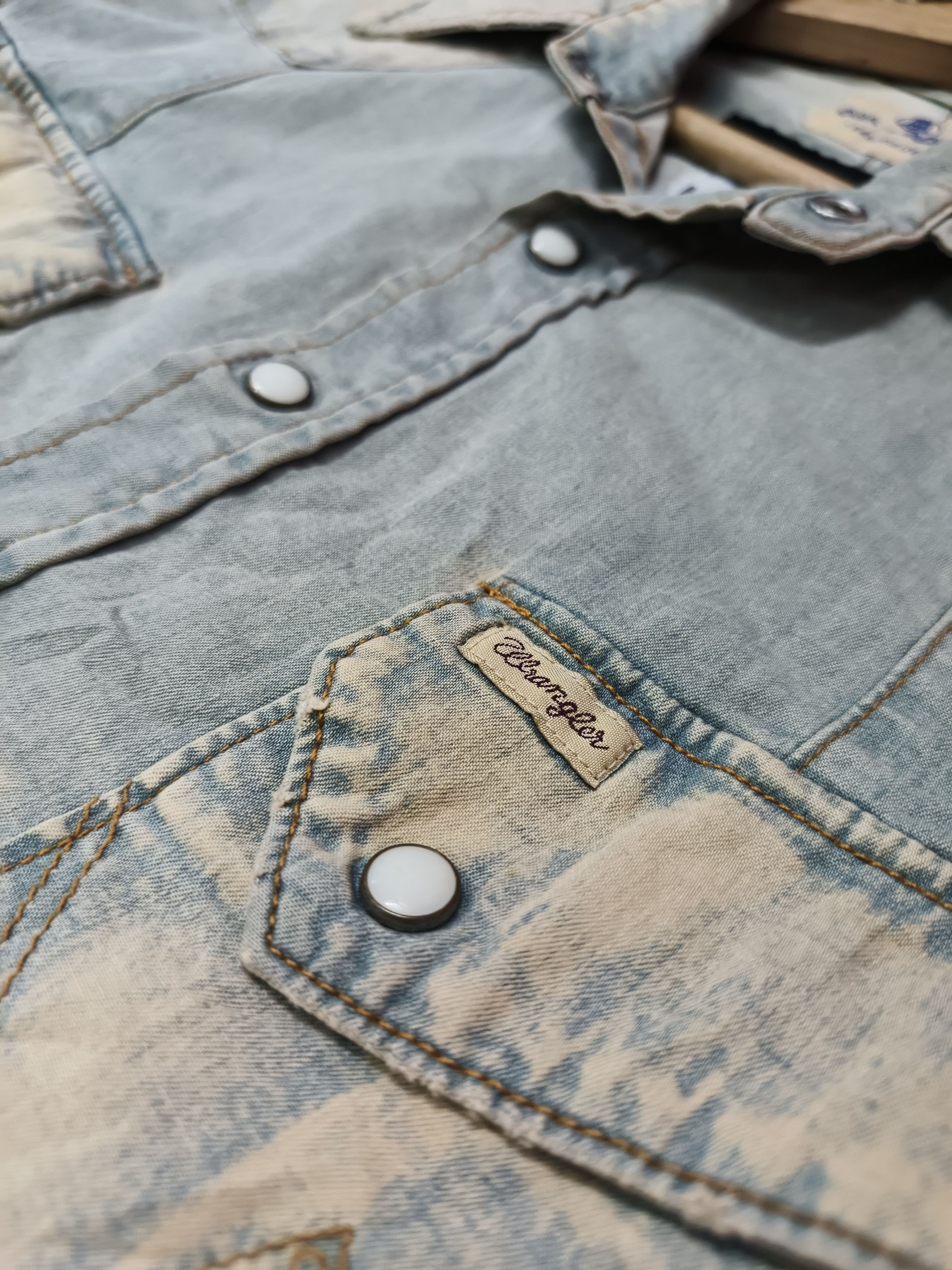 AKM AKM x Wrangler blue bell western shirt button Size US M / EU 48-50 / 2 - 3 Thumbnail