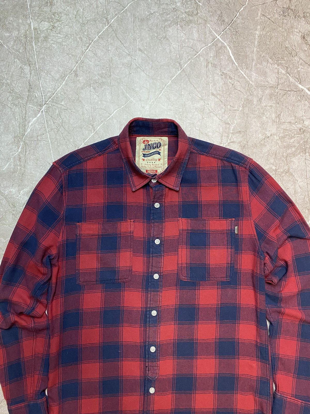 Flannel × JNCO Plaid Tartan Flannel Shirt Size US M / EU 48-50 / 2 - 3 Thumbnail