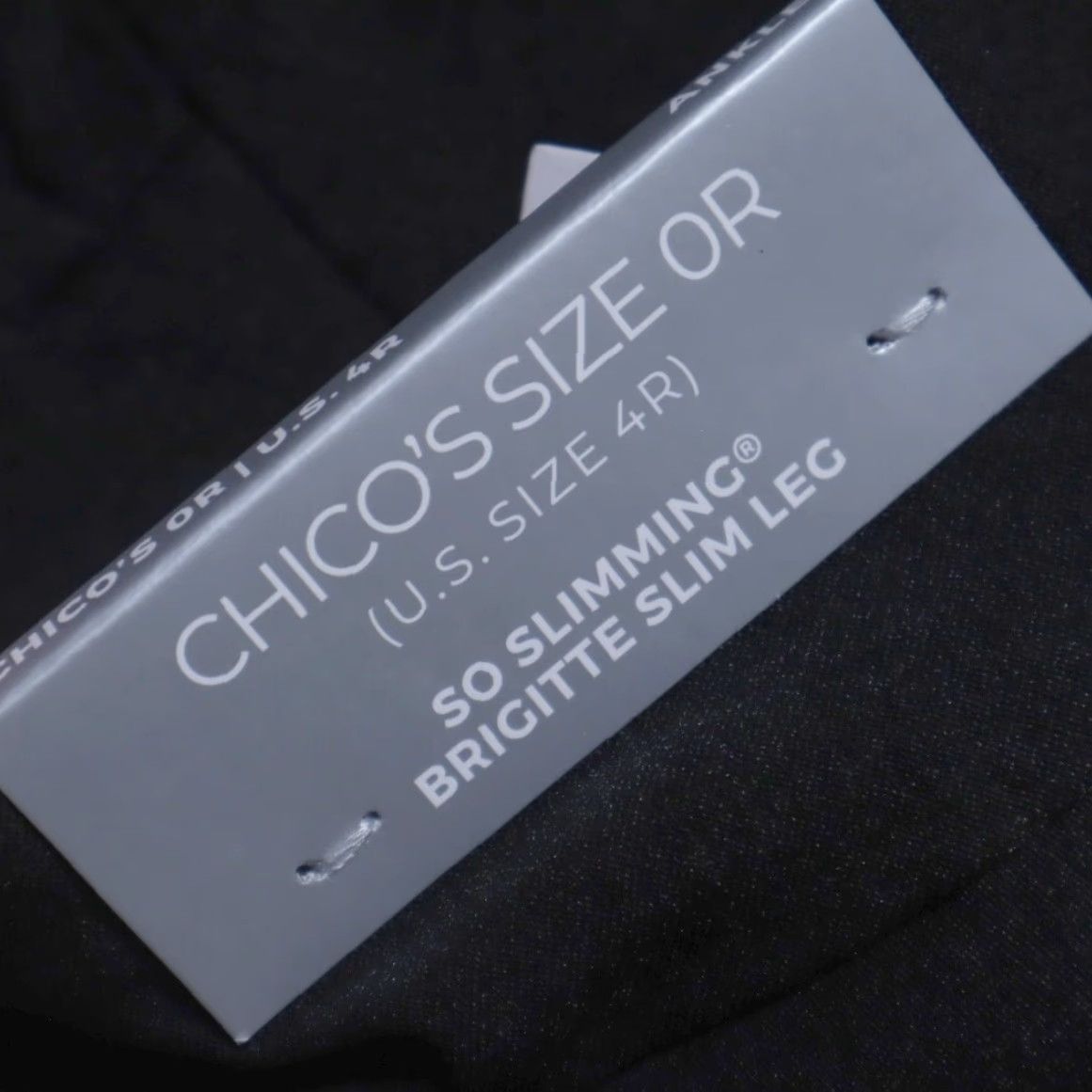 Vintage Chicos Stretch So Slimming Brigitte Slim Rayon Woven Career Pants Black Men's 4R Size 27" / US 4 / IT 40 - 6 Thumbnail