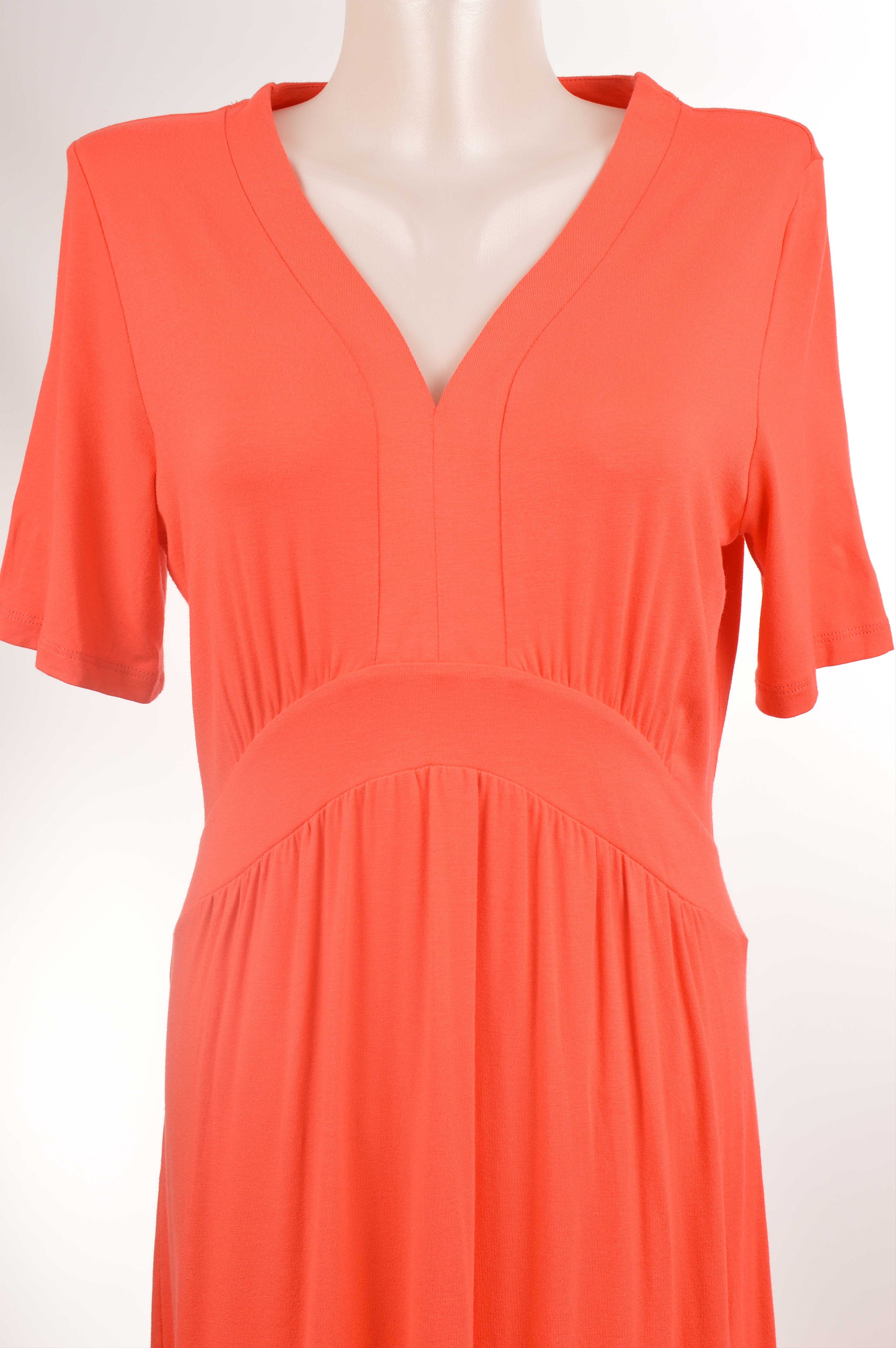 Designer Thom by Thomas Rath Short Sleeve Peach Viscose Blend Dress Size M / US 6-8 / IT 42-44 - 2 Thumbnail