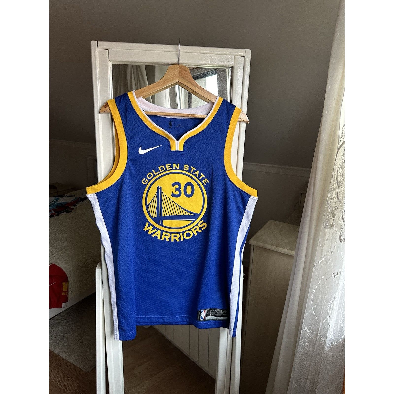 Nike Mens Nike Nba Golden State Warriors Stephen Curry Basketball Size US L / EU 52-54 / 3 - 2 Thumbnail