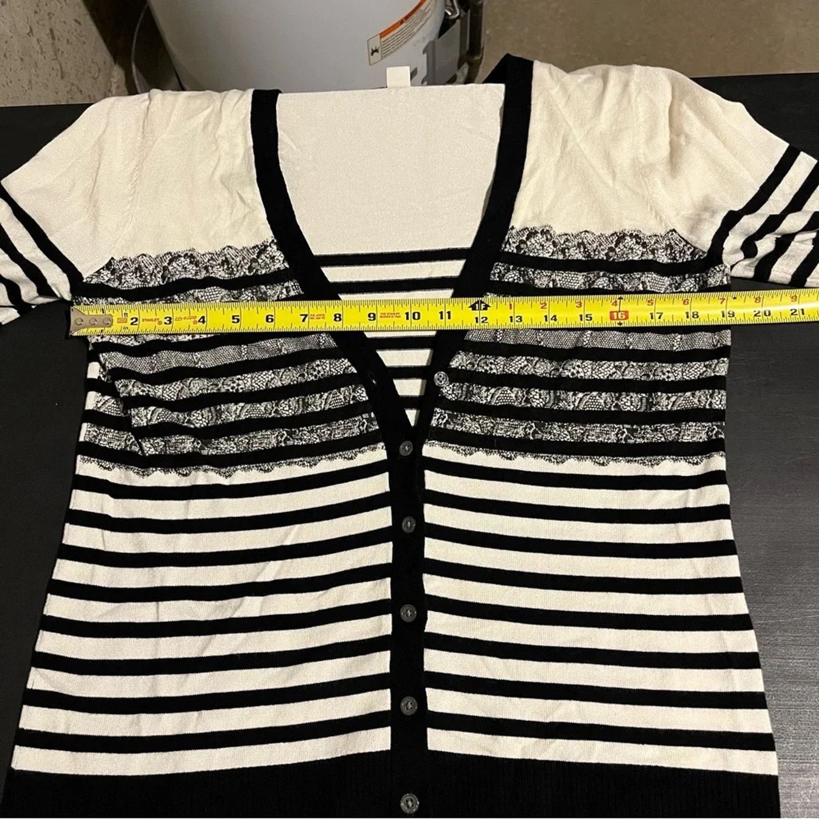 Coldwater Creek Coldwater Creek Striped Button Front Cardigan Midweight sz S Size S / US 4 / IT 40 - 7 Thumbnail