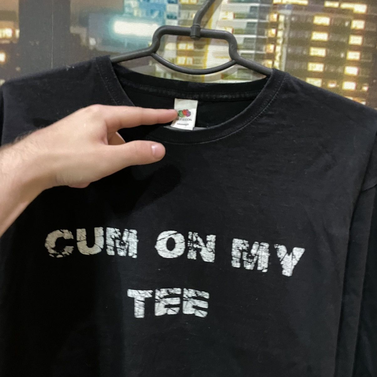 Vintage Vintage 90s Graphic Tee Funny Slogan Y2K Streetwear Black M Size US M / EU 48-50 / 2 - 5 Thumbnail