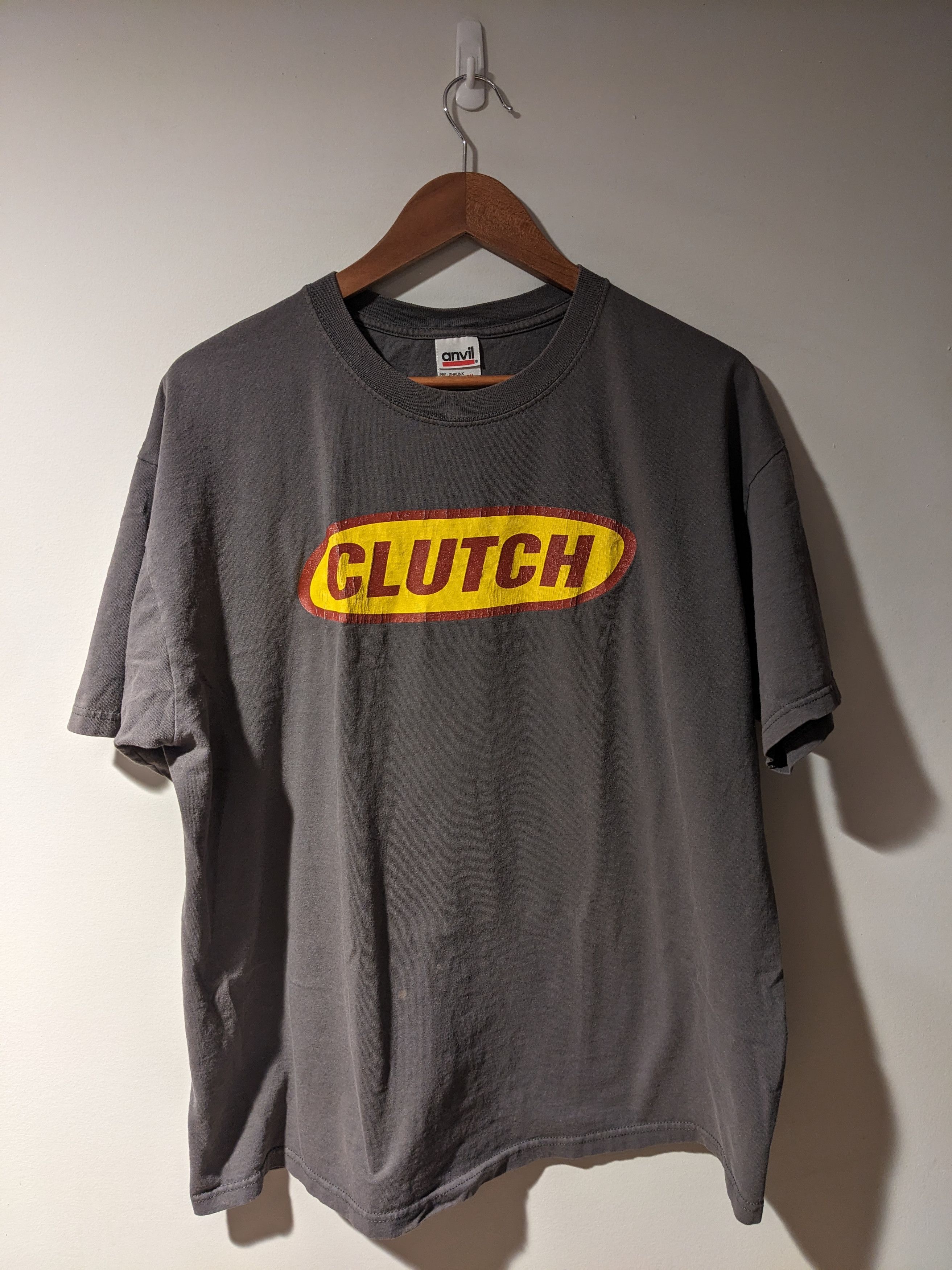 Band Tees × Vintage Vintage Clutch Band Rock Music Gray X-Large T-Shirt Size US XL / EU 56 / 4 - 1 Thumbnail
