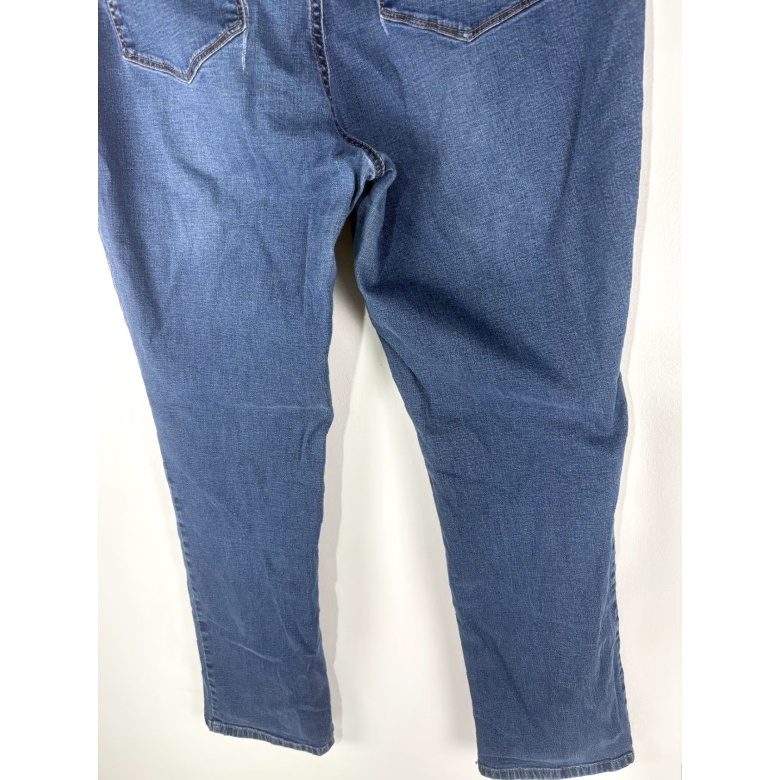J. Jill VINTAGE J Jill Slim Leg Jeans Womens Size 14P Mid Rise Cotton Spandex Blue 5-Pocket Casual Size 36" / US 14 / IT 50 - 6 Thumbnail