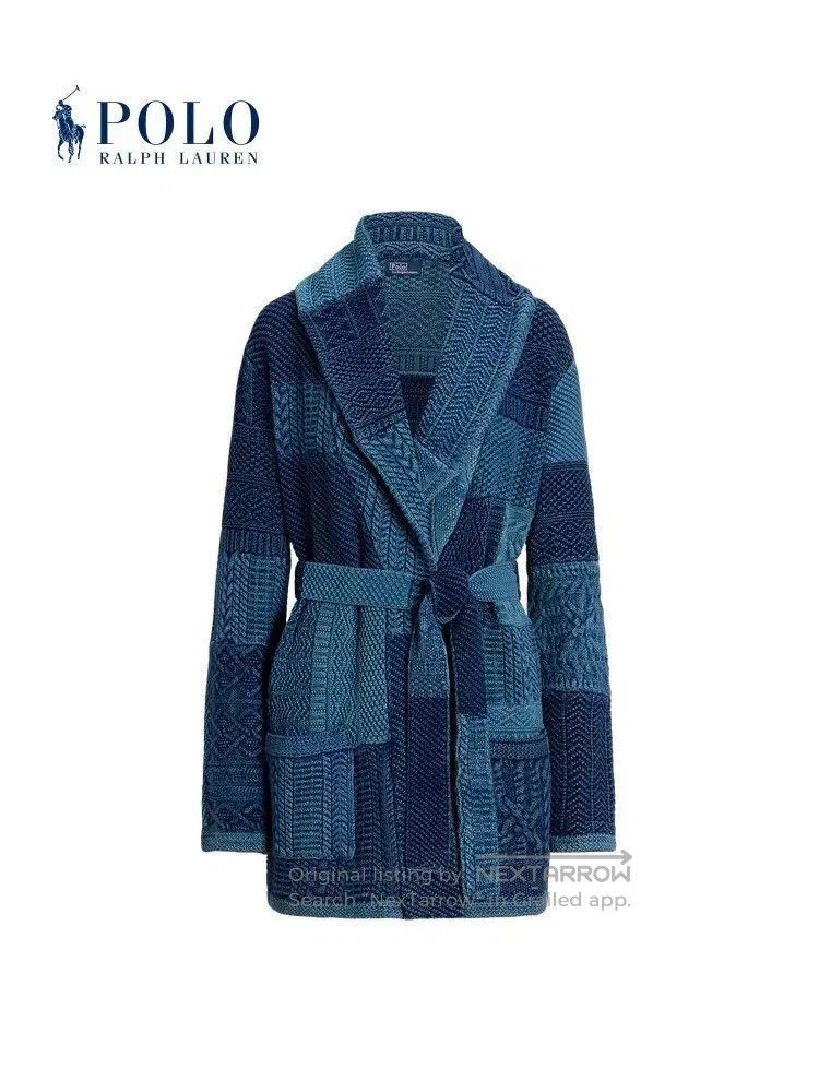 Polo Ralph Lauren Ralph Lauren 24 Spring Cotton Patchwork Knit Cardigan. Size XXL / US 16-18 / IT 52-54 - 2 Thumbnail