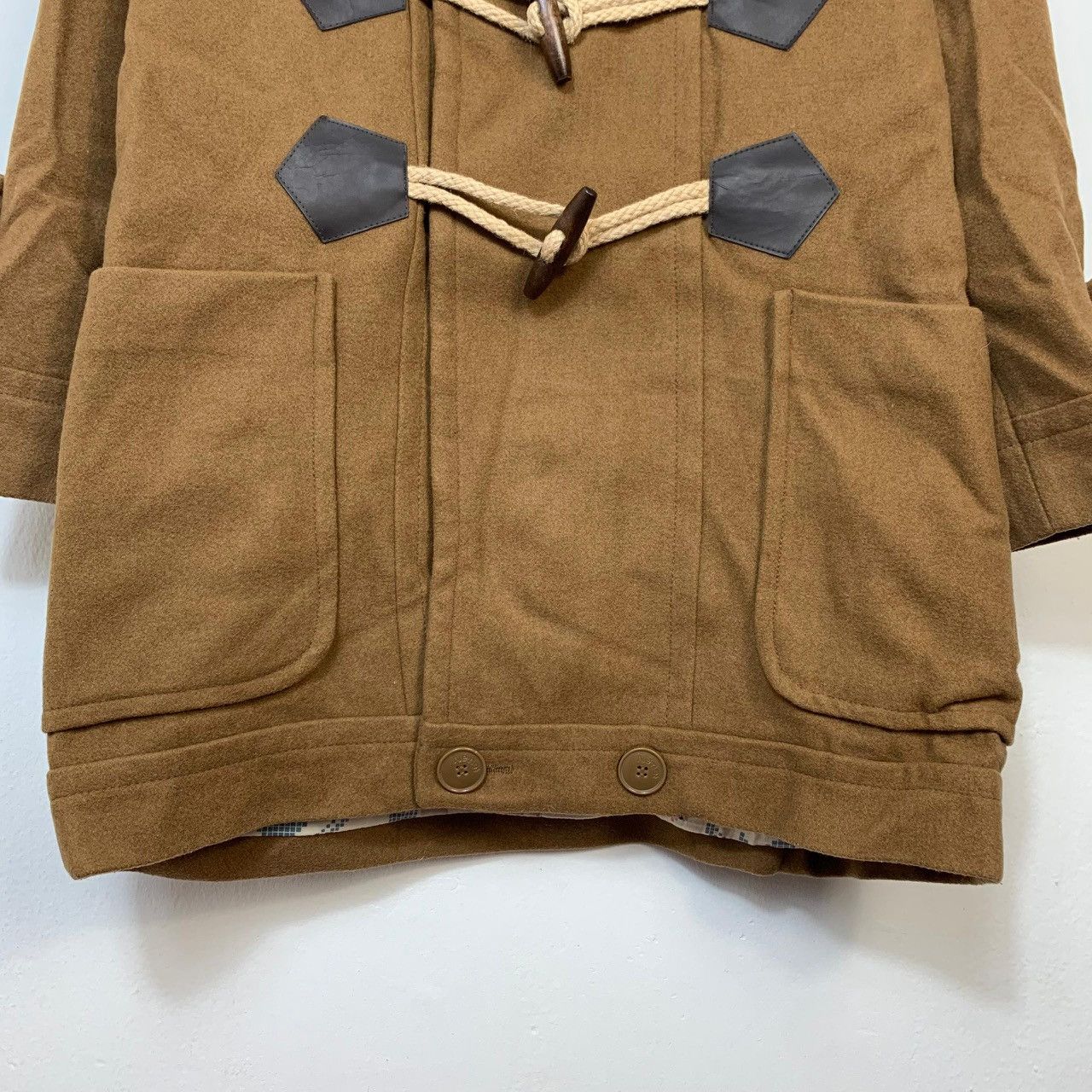 Ne-Net ARCHIVE Issey Miyake Ne-Net Japanese Wood Toggle Duffle Coat Size US L / EU 52-54 / 3 - 6 Thumbnail