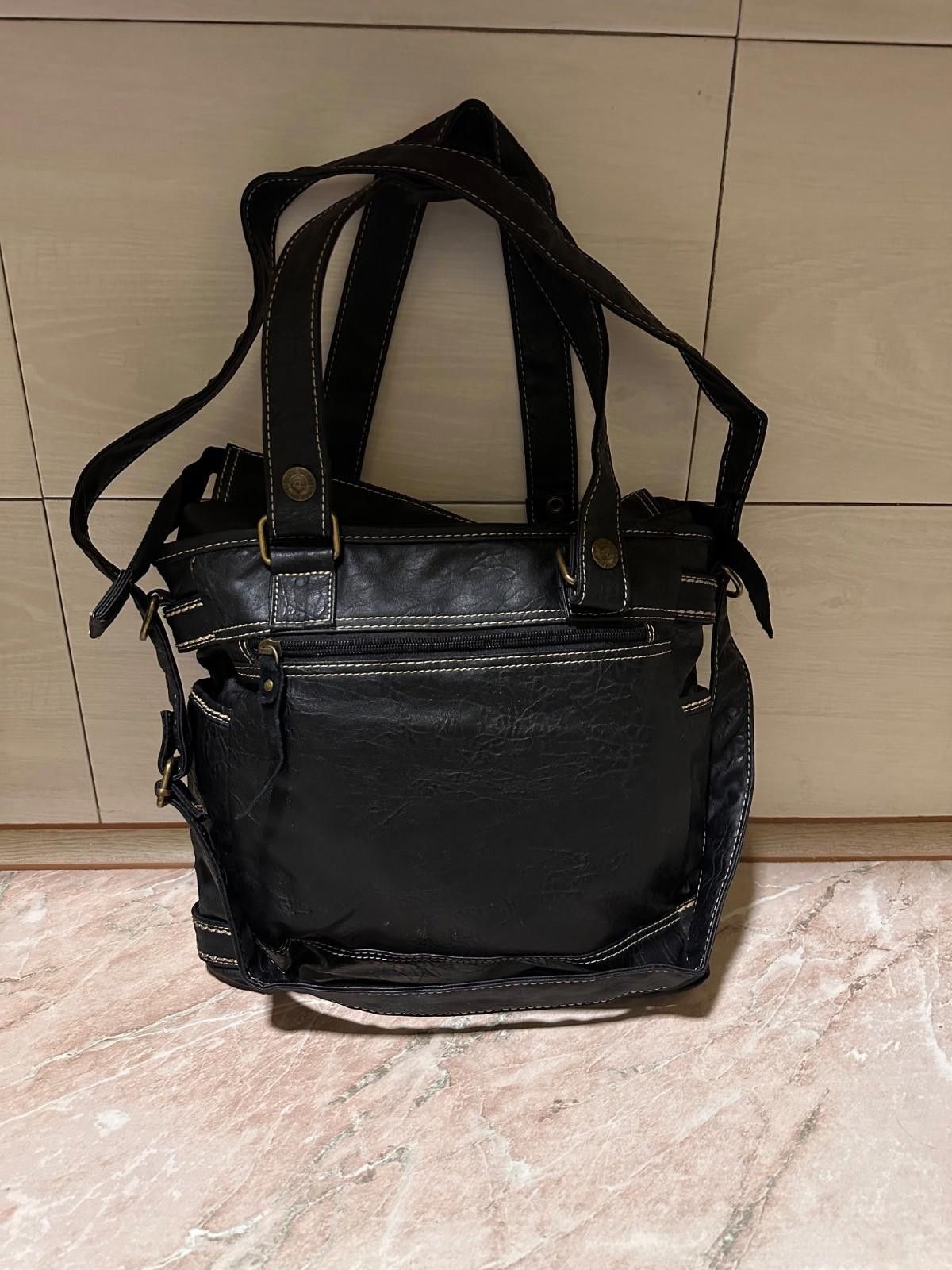Diesel Vintage Y2K Rare Diesel Black Leather ShoulderBag Size ONE SIZE - 6 Thumbnail