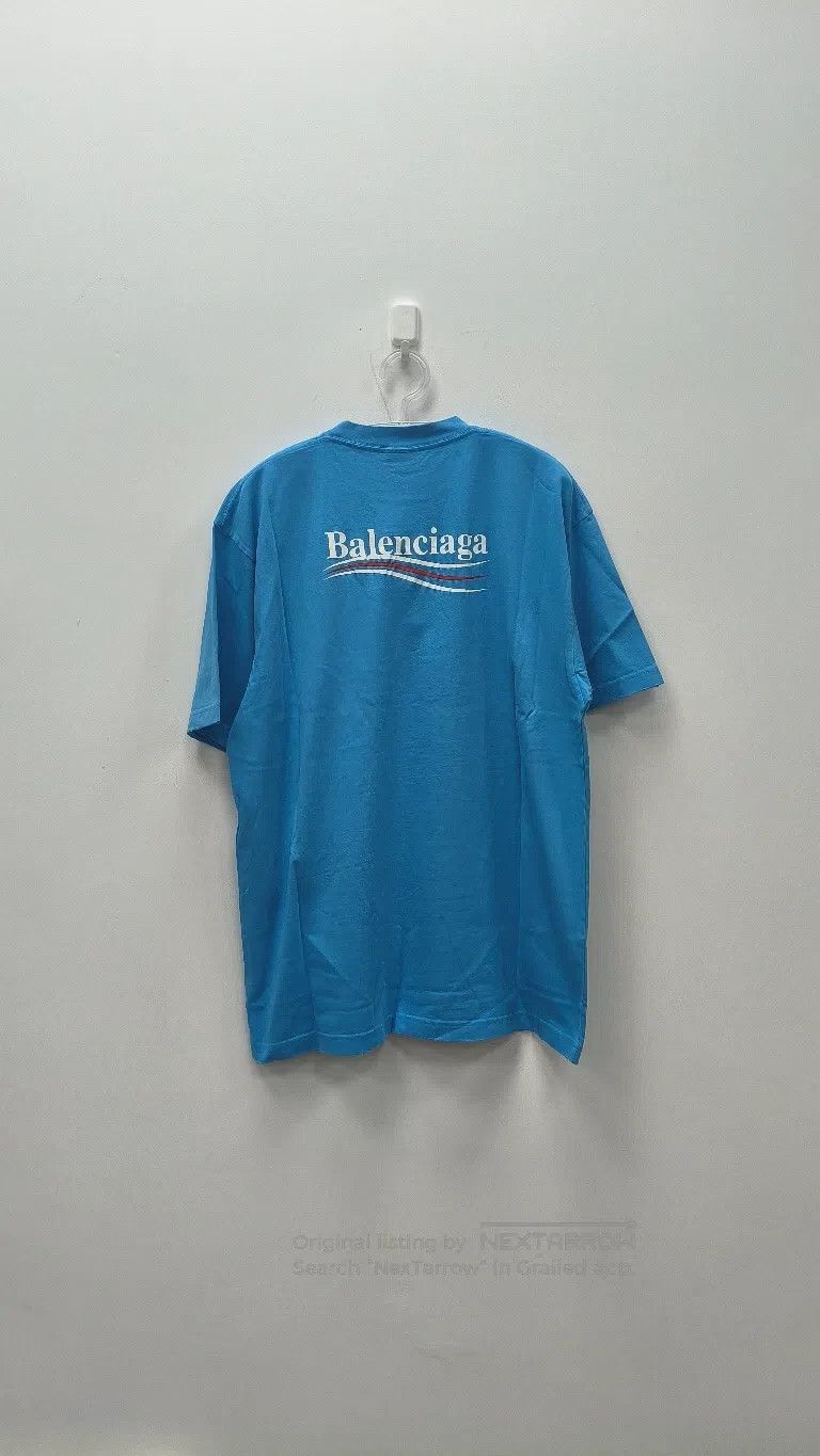 Balenciaga Balenciaga Blue Cola T-Shirt Size US XS / EU 42 / 0 - 2 Thumbnail