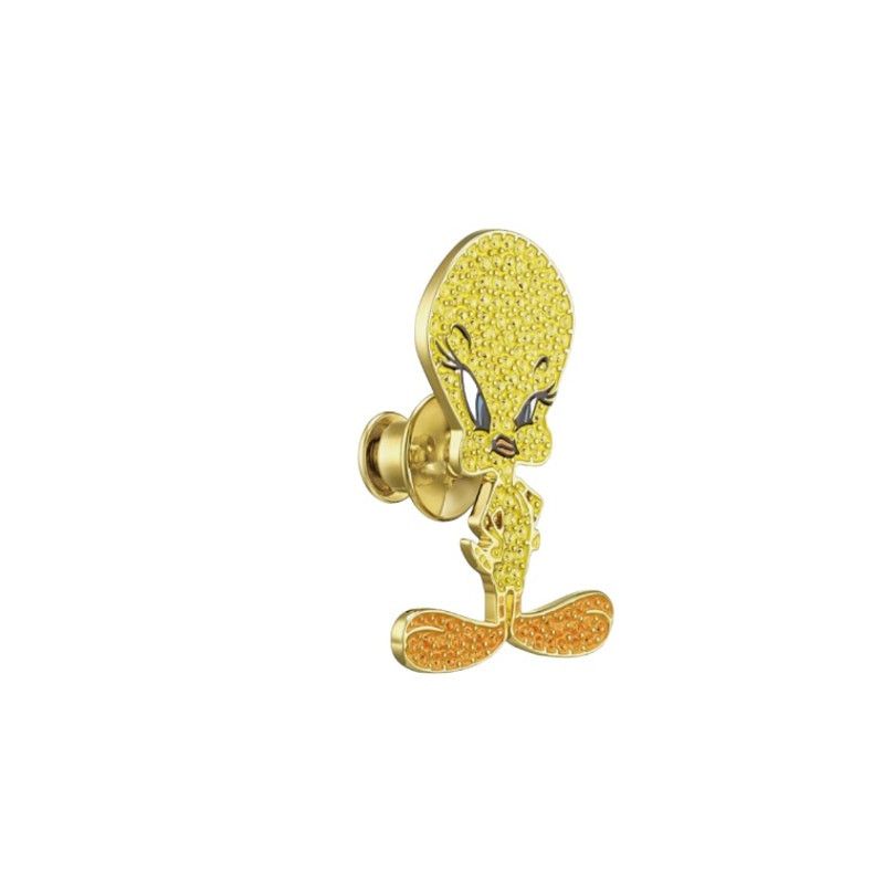 Swarovski Swarovski Tweety Tie PIN Looney Tunes new Size ONE SIZE - 1 Thumbnail