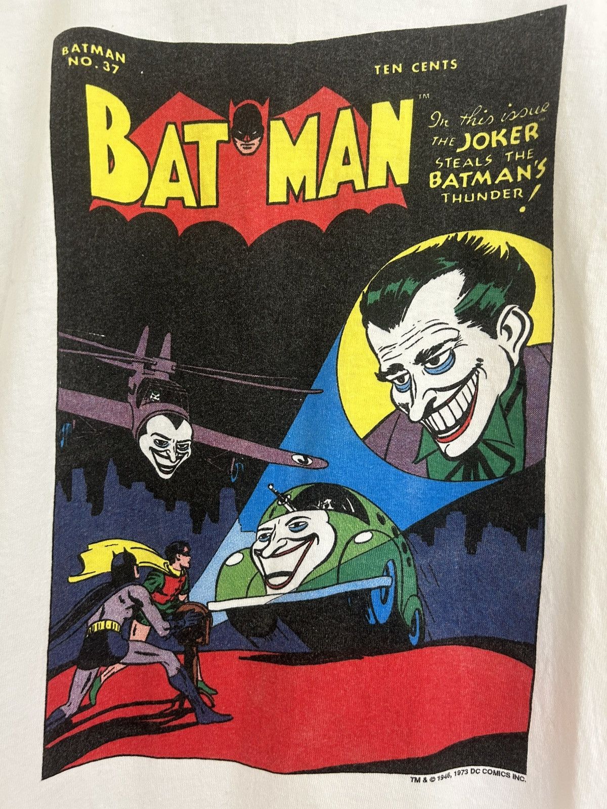 DC Comics 1980s DC Comics Batman vs Joker Graphitti T-shirt Size US XL / EU 56 / 4 - 4 Thumbnail