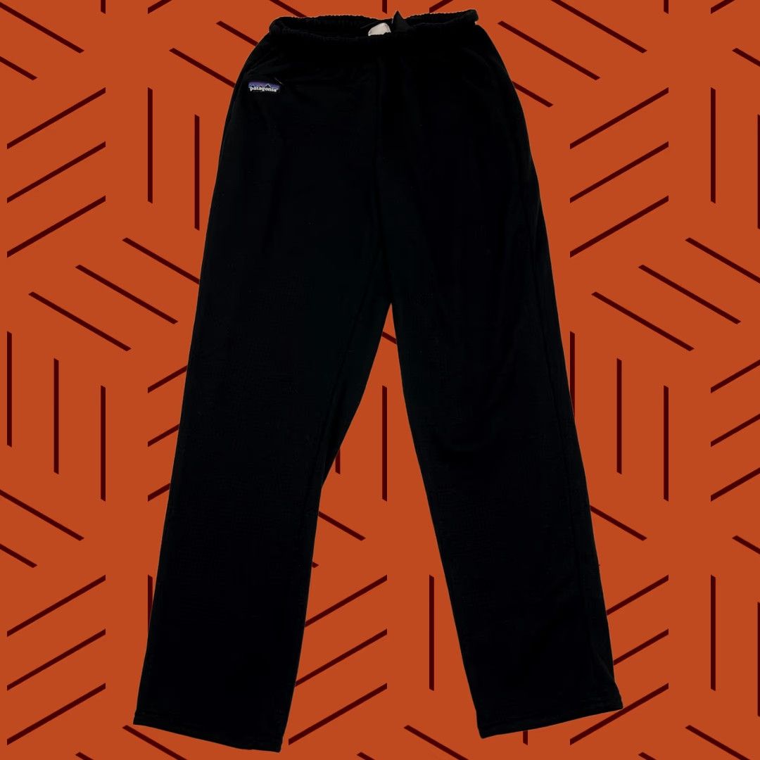 Patagonia Patagonia Pants Womens S Black Prt R1 Regulator Fleece Lined Inseam 27" Polartec Hiking Straight Casual Outdoor Sports Size 28" / US 6 / IT 42 - 1 Thumbnail