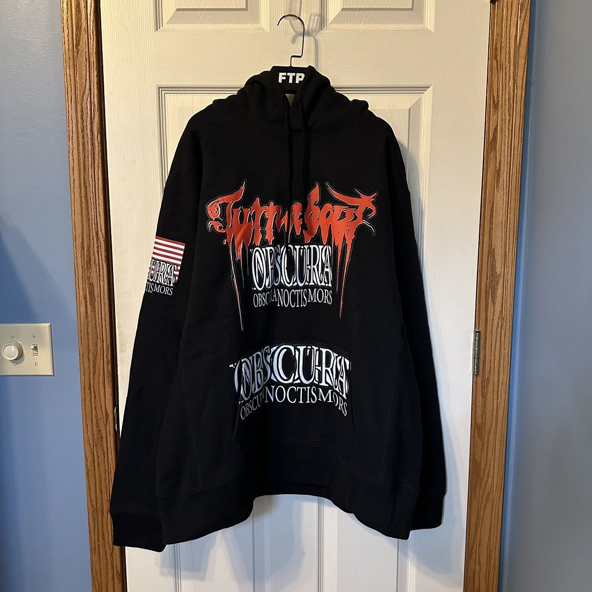 image of Haunted Mound Grimykids Triple Onm (Turnabout & Gonerville) Hoodie in Black, Men's (Size 2XL)