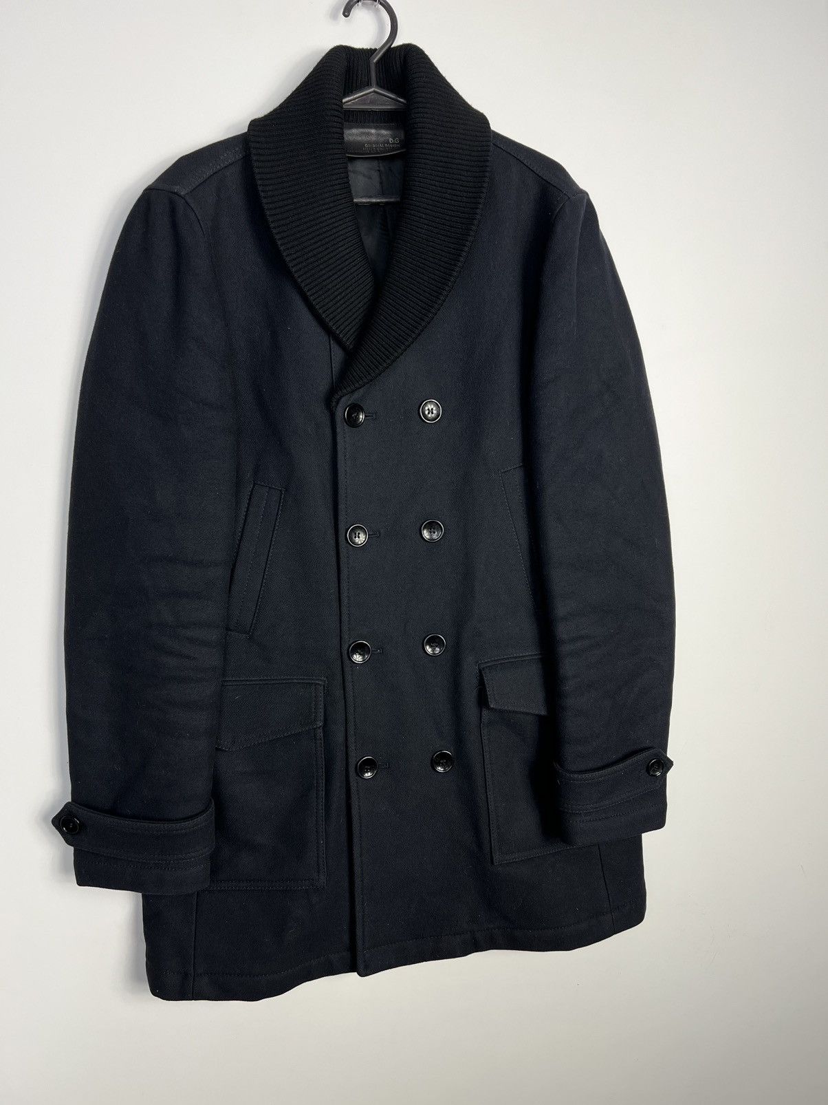 Dolce & Gabbana Double-Breasted Wool Coat by Dolce & Gabbana Size US L / EU 52-54 / 3 - 2 Thumbnail