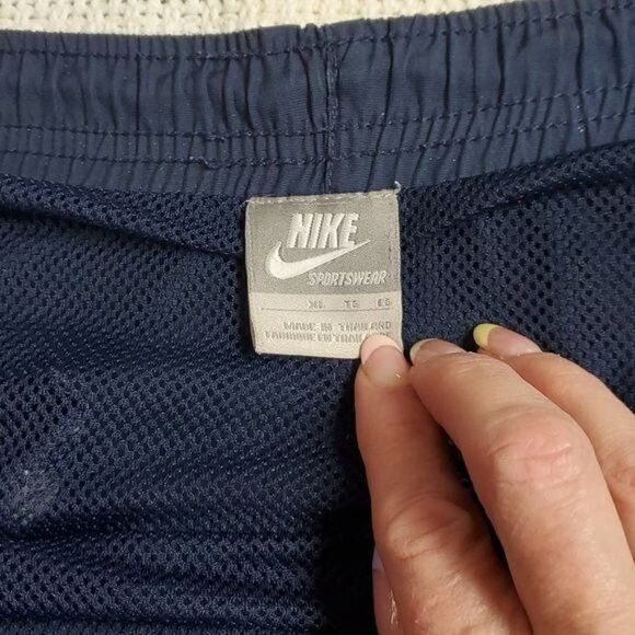 Nike Nike Blue Logo Cinched Lined Sz. XL Swim Trunks w Pockets Size US 40 / EU 56 - 2 Thumbnail