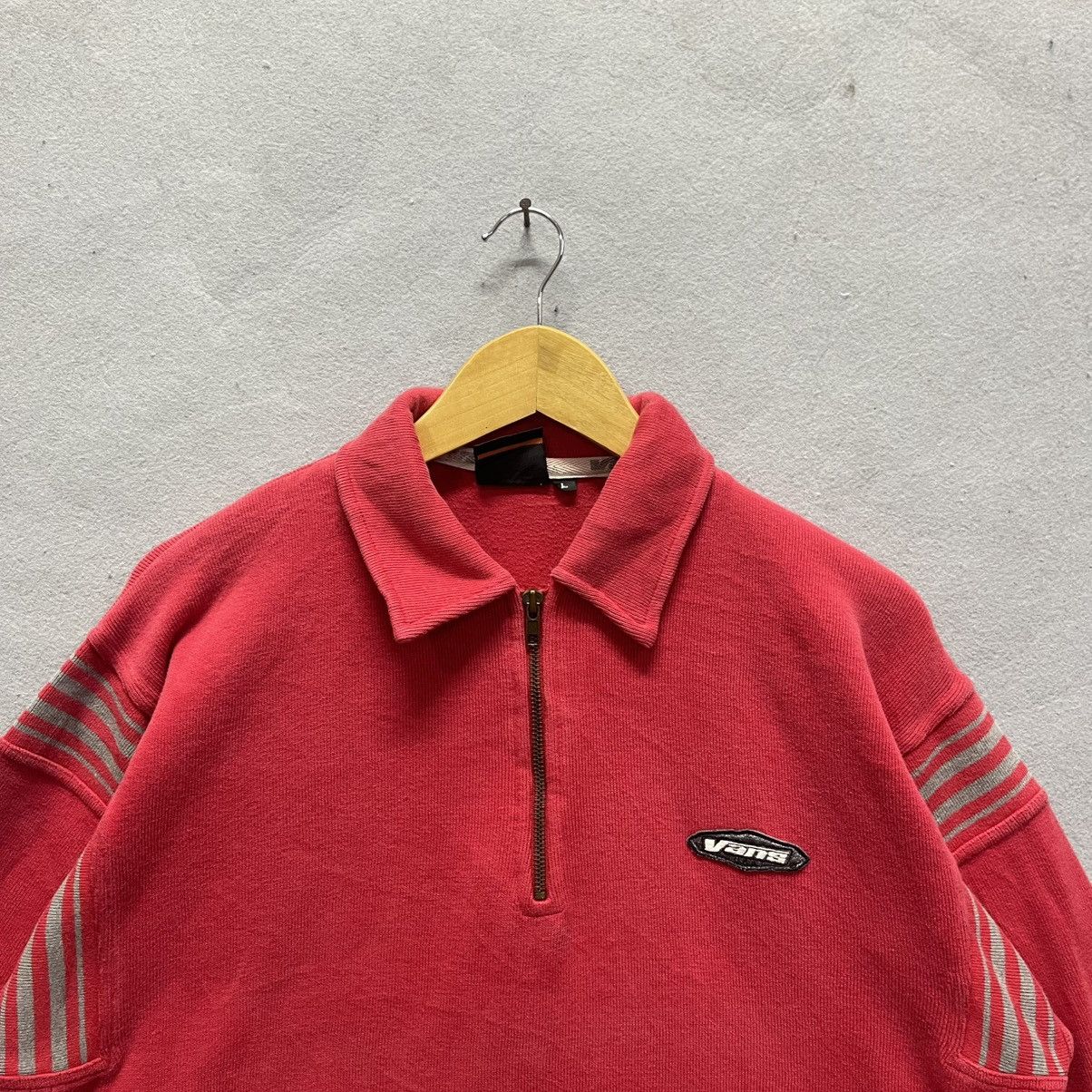 Vans 90s Vans Embroidered Logo Quarter Zip Sweatshirt Size US L / EU 52-54 / 3 - 2 Thumbnail