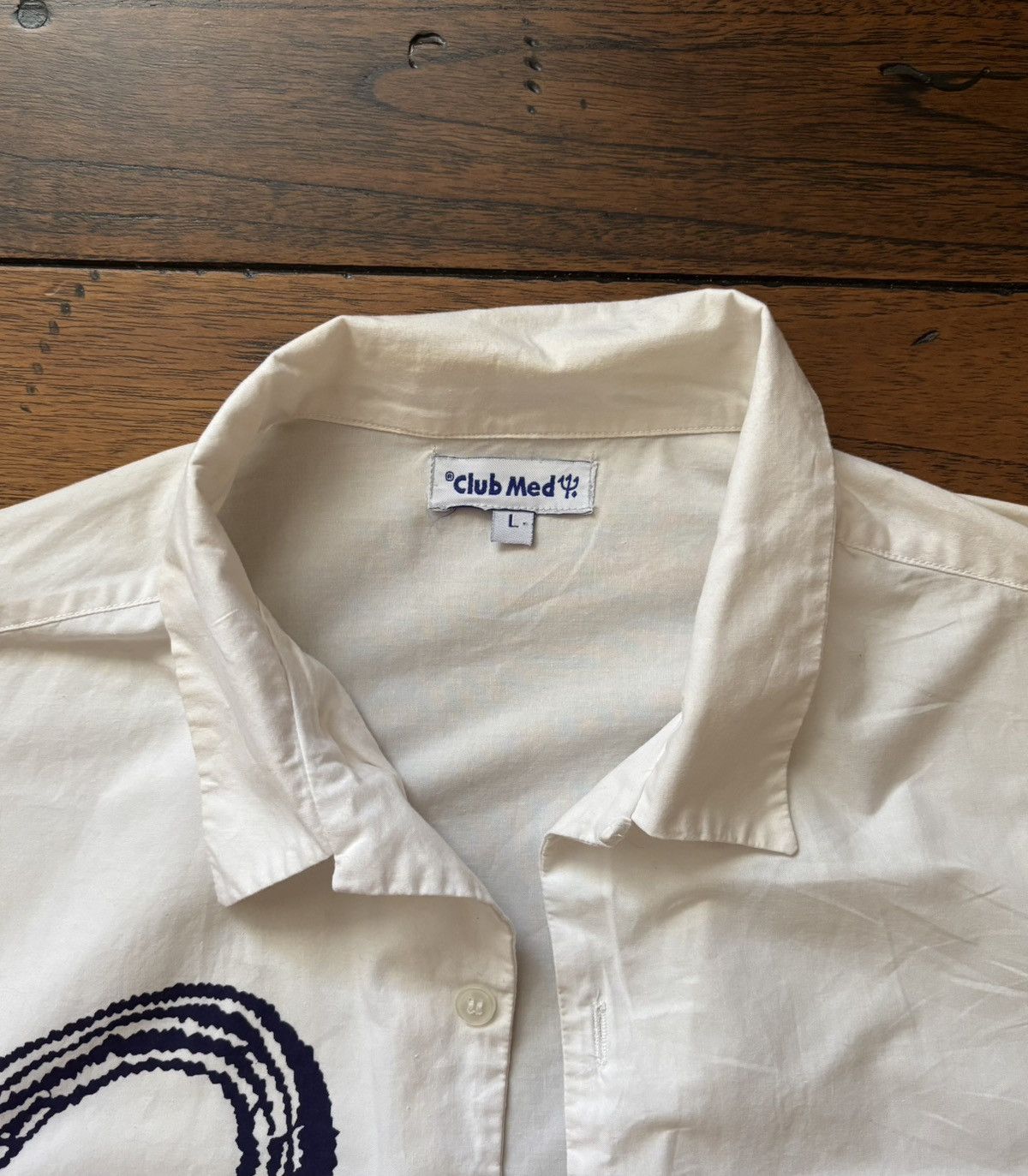 Other Vintage 90s Club Med Shirt Mens Large Short Sleeve Button Up Size US L / EU 52-54 / 3 - 4 Thumbnail