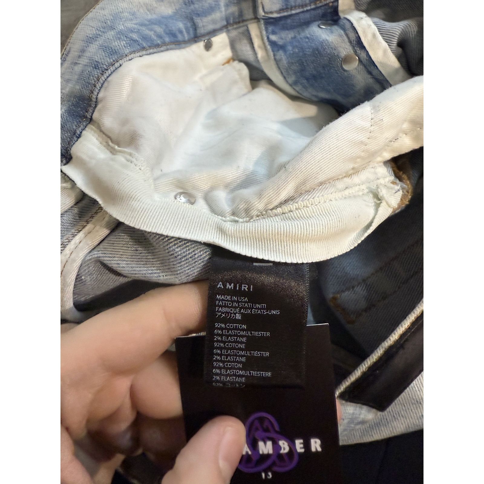 Amiri Amiri Jeans Thrasher Paint Splatter Used 34 Size US 34 / EU 50 - 3 Thumbnail