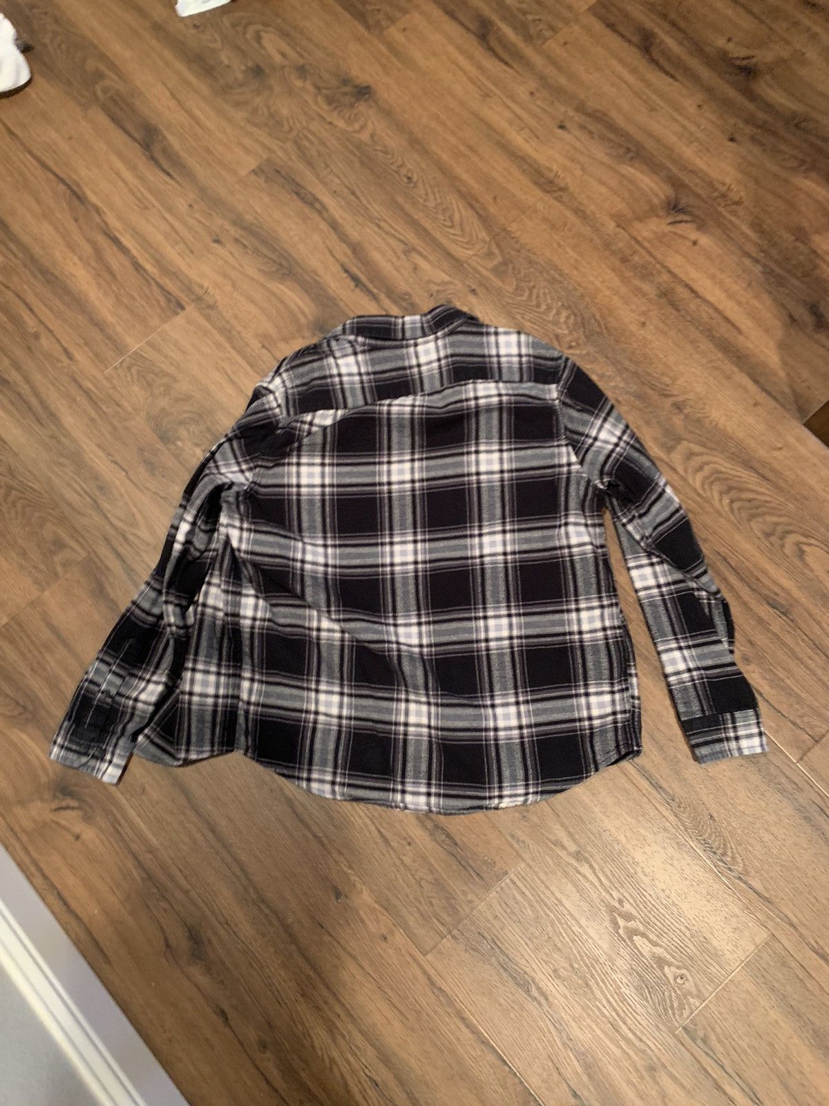 Other Black and White Plaid Shirt Size L / US 10 / IT 46 - 3 Thumbnail
