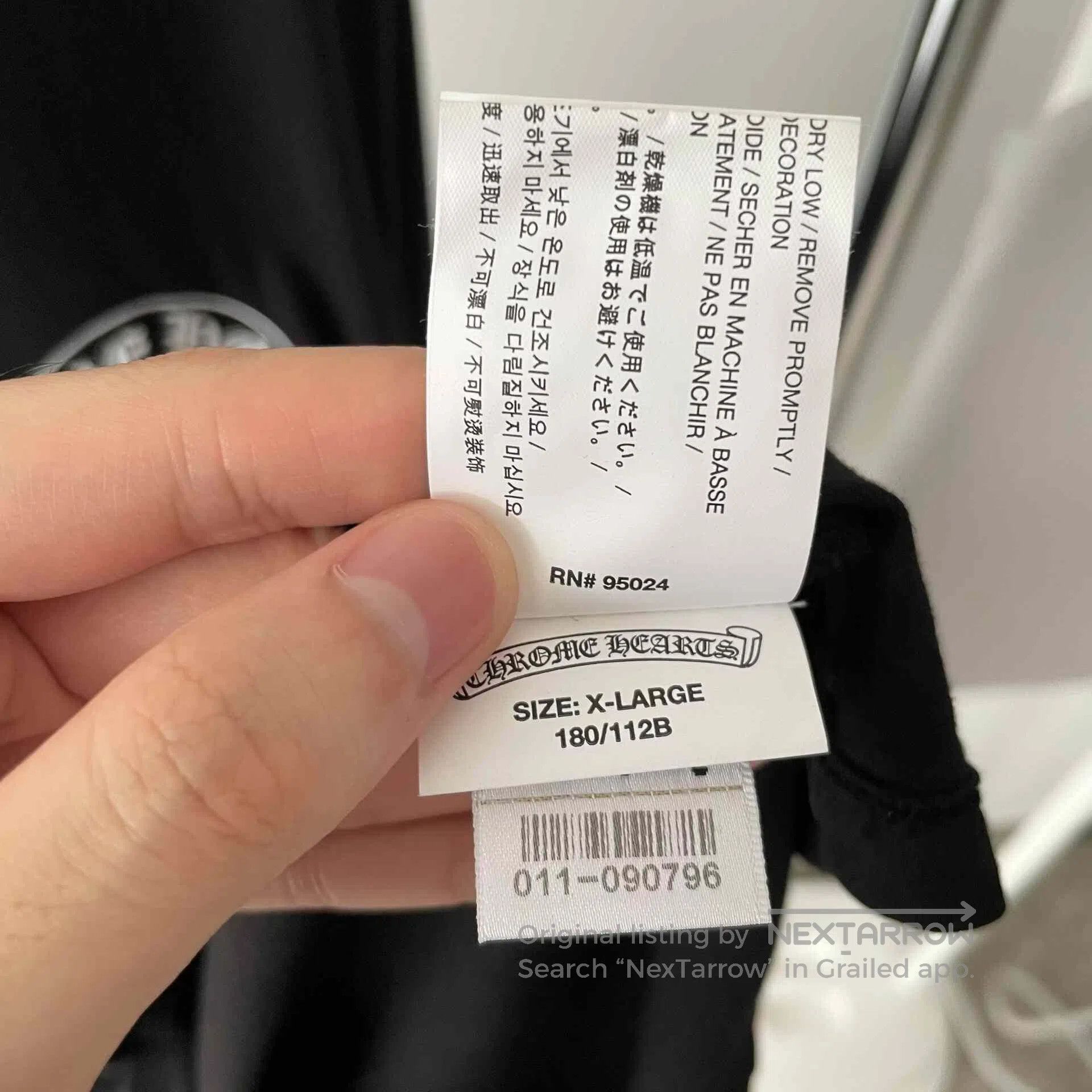 Chrome Hearts Chrome Hearts Mattyboy Horseshoe Cross Longsleeve. Size US XL / EU 56 / 4 - 9 Thumbnail