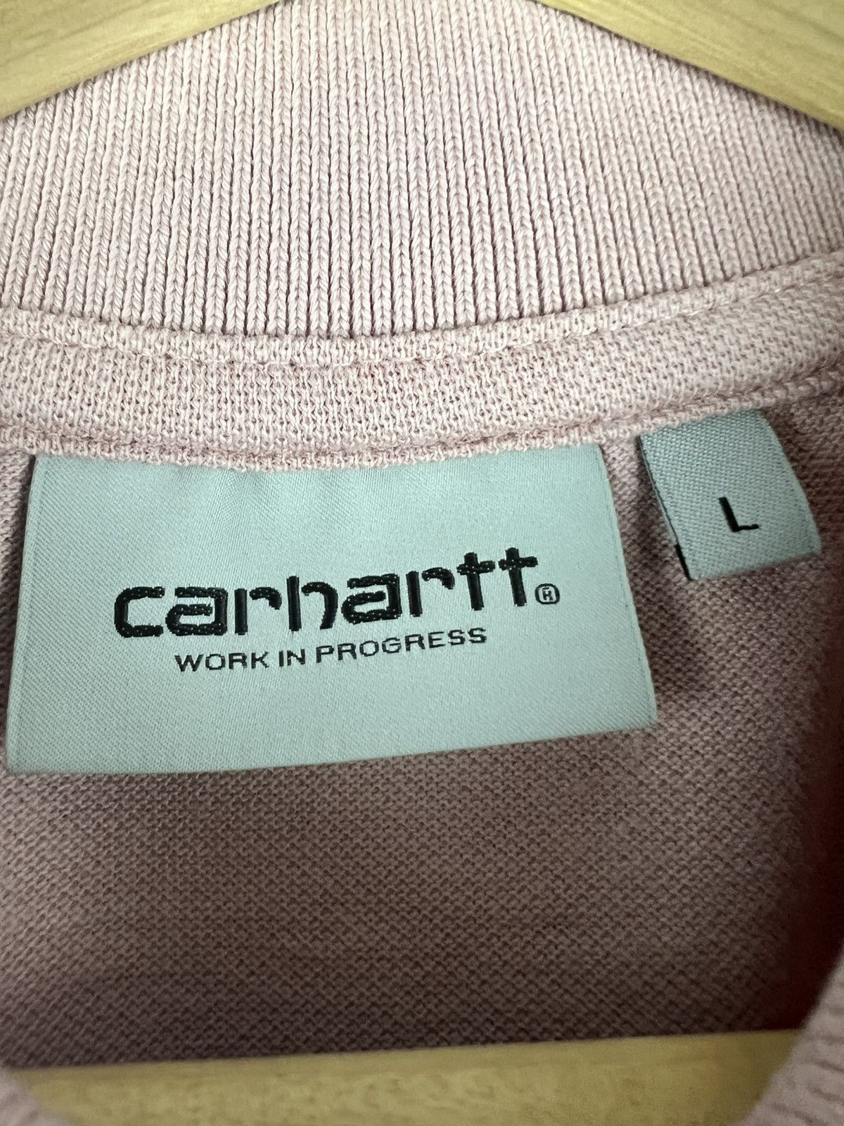 Carhartt × Carhartt Wip Carhartt Classic Pink Polo T shirt Small Logo Size US L / EU 52-54 / 3 - 4 Thumbnail