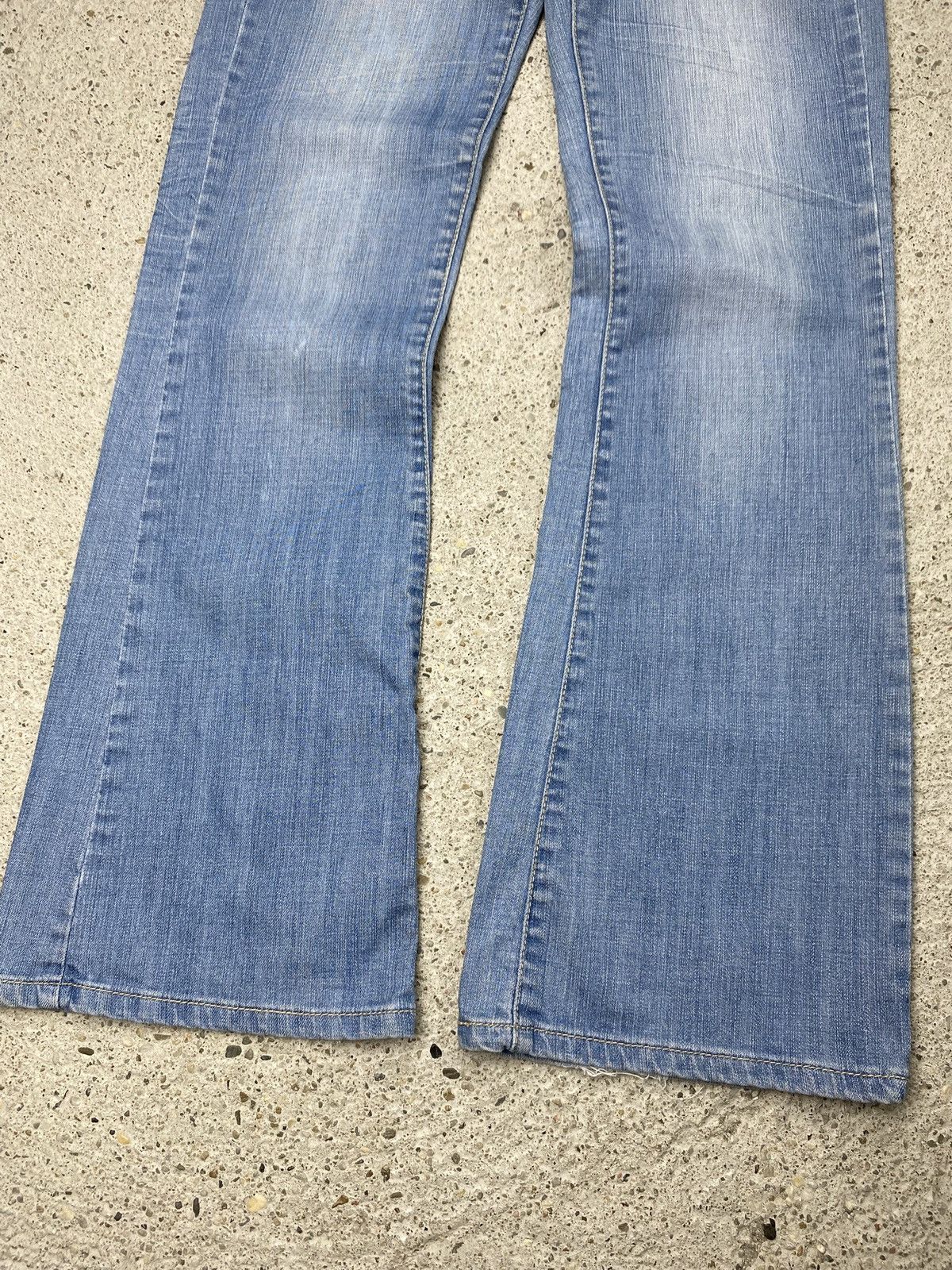 Japanese Brand Vintage japan style bootcut flared jeans metal y2k Size 27" / US 4 / IT 40 - 5 Thumbnail