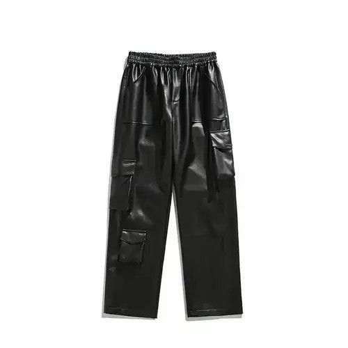Other Avant garde multi pocket cargo pu leather pants Size US 30 / EU 46 - 2 Thumbnail
