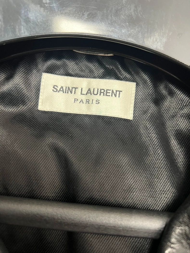 Saint Laurent Paris Saint Laurent Paris Collar zipper leather jacket Size US M / EU 48-50 / 2 - 4 Thumbnail