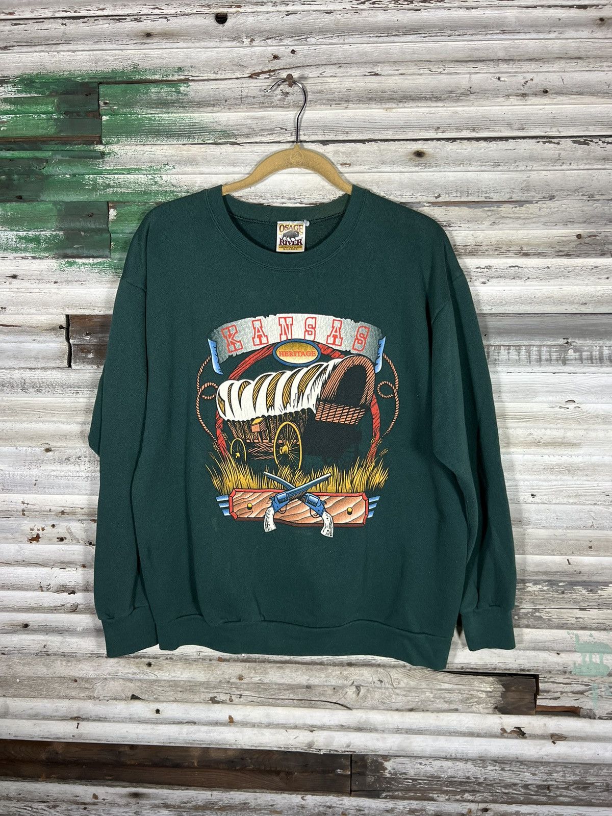 Vintage Vintage Kansas Sweatshirt Size US XL / EU 56 / 4 - 1 Thumbnail