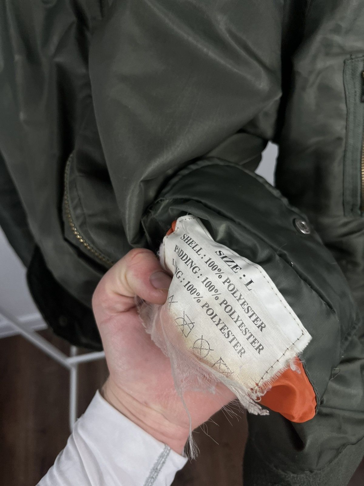 Other Vintage USA Aviator Bomber Jacket Olive Military Flight Size US L / EU 52-54 / 3 - 9 Thumbnail