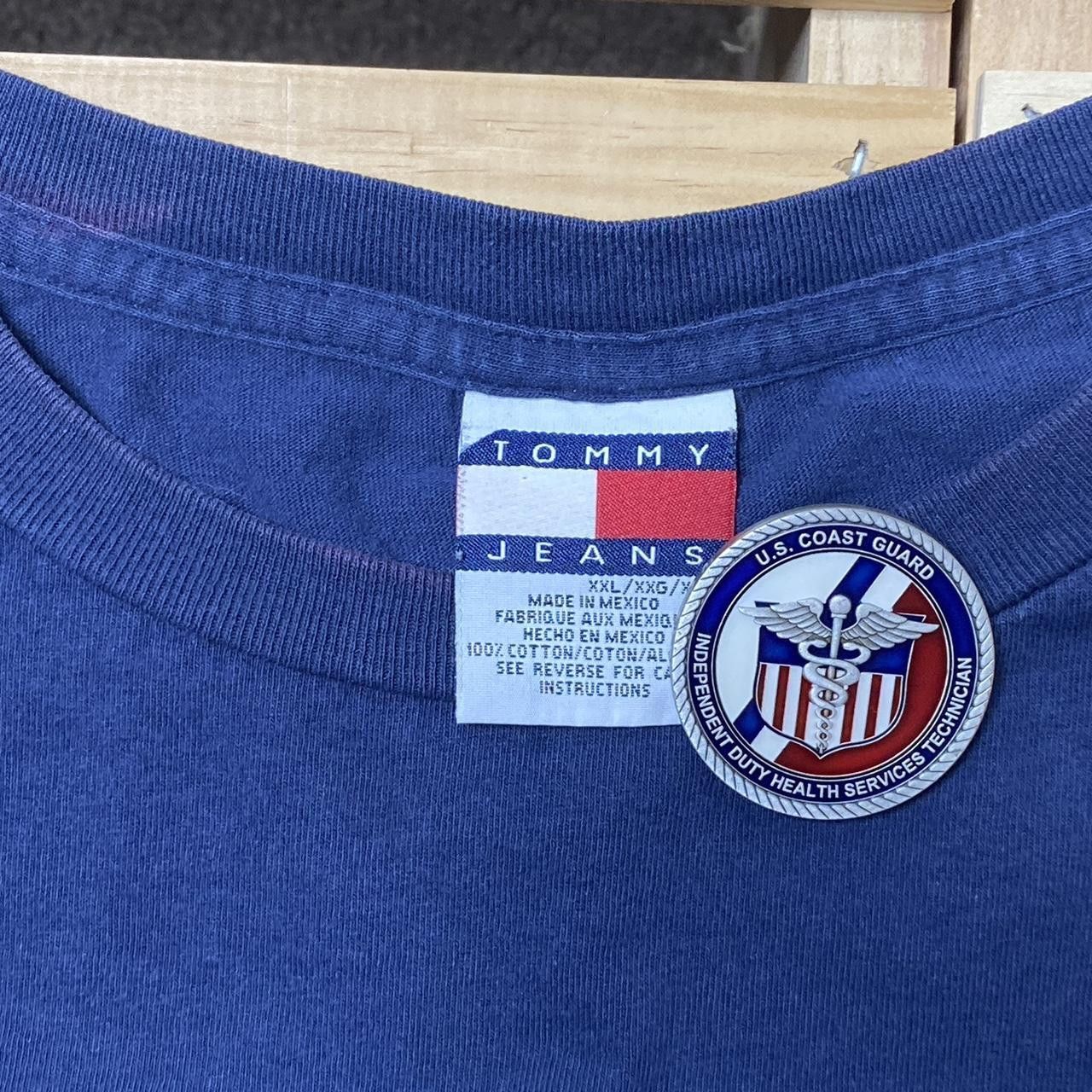 Tommy Hilfiger Vintage Tommy Hilfiger Navy Blue Golf Tee Size 2XL Size US XXL / EU 58 / 5 - 4 Thumbnail