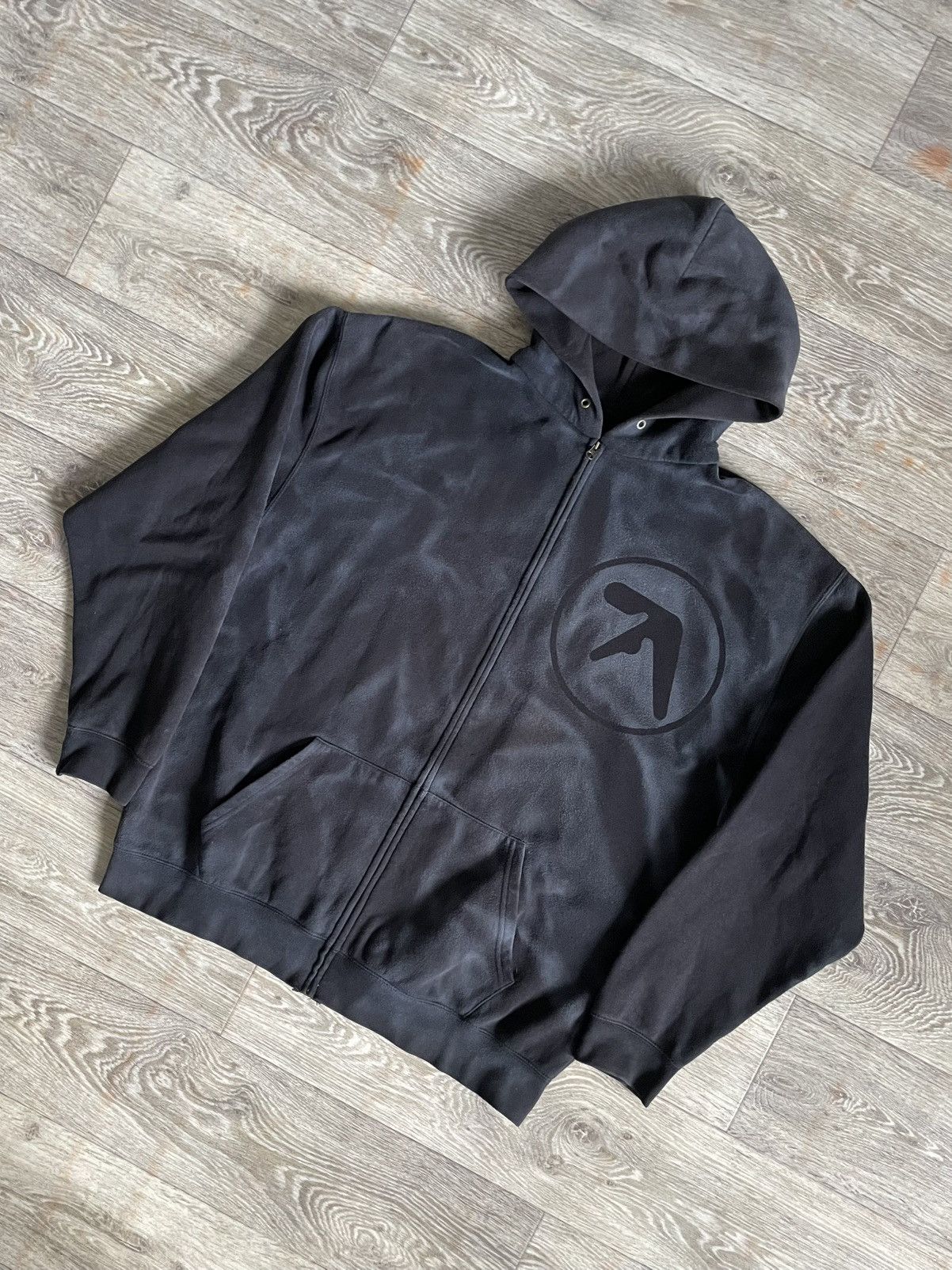 Japanese Brand Aphex Twin Logo Zip Up Hoodie Size US L / EU 52-54 / 3 - 3 Thumbnail
