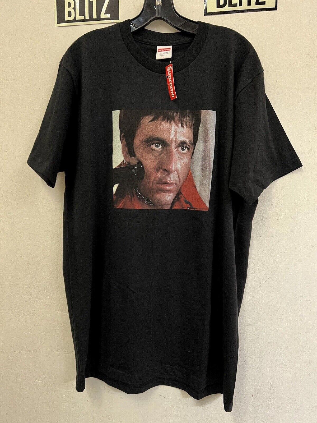 Supreme FW17 Supreme Scarface Shower Tee Black Tony Montana Chainsaw Size US L / EU 52-54 / 3 - 2 Thumbnail