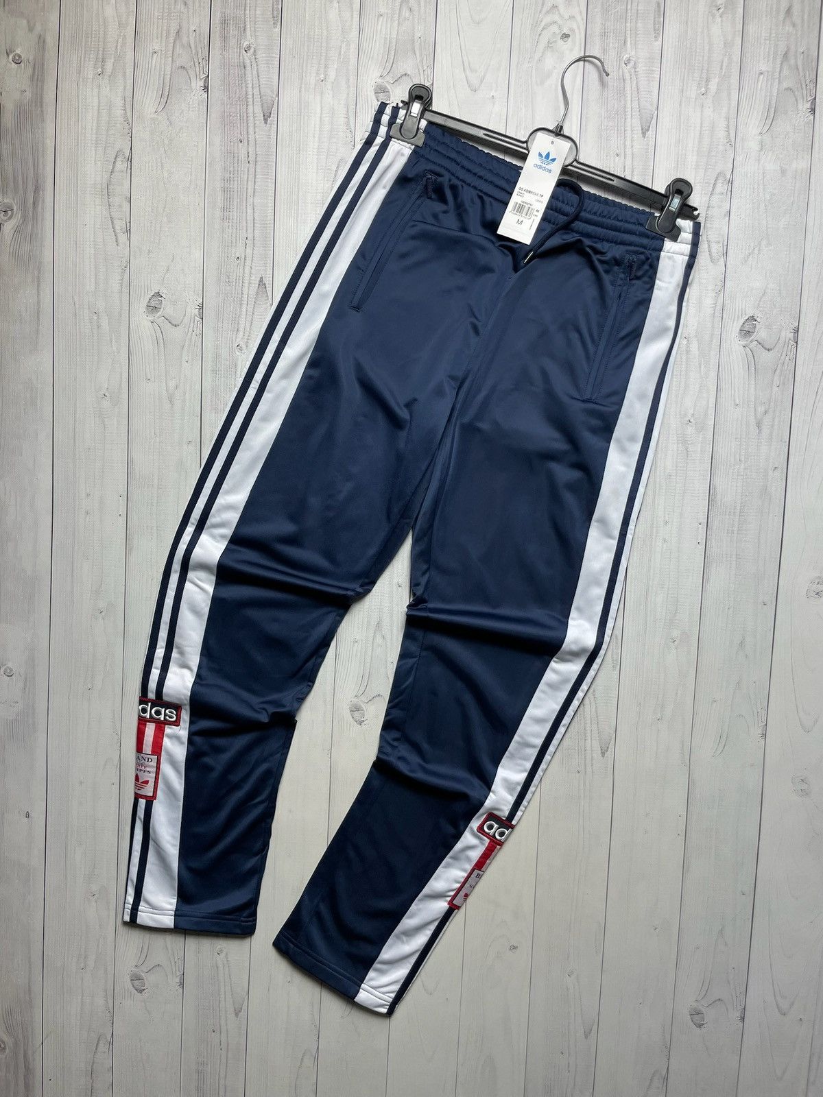 Adidas Vintage Adibreak pants rare navy size S/M Size US 32 / EU 48 - 1 Thumbnail