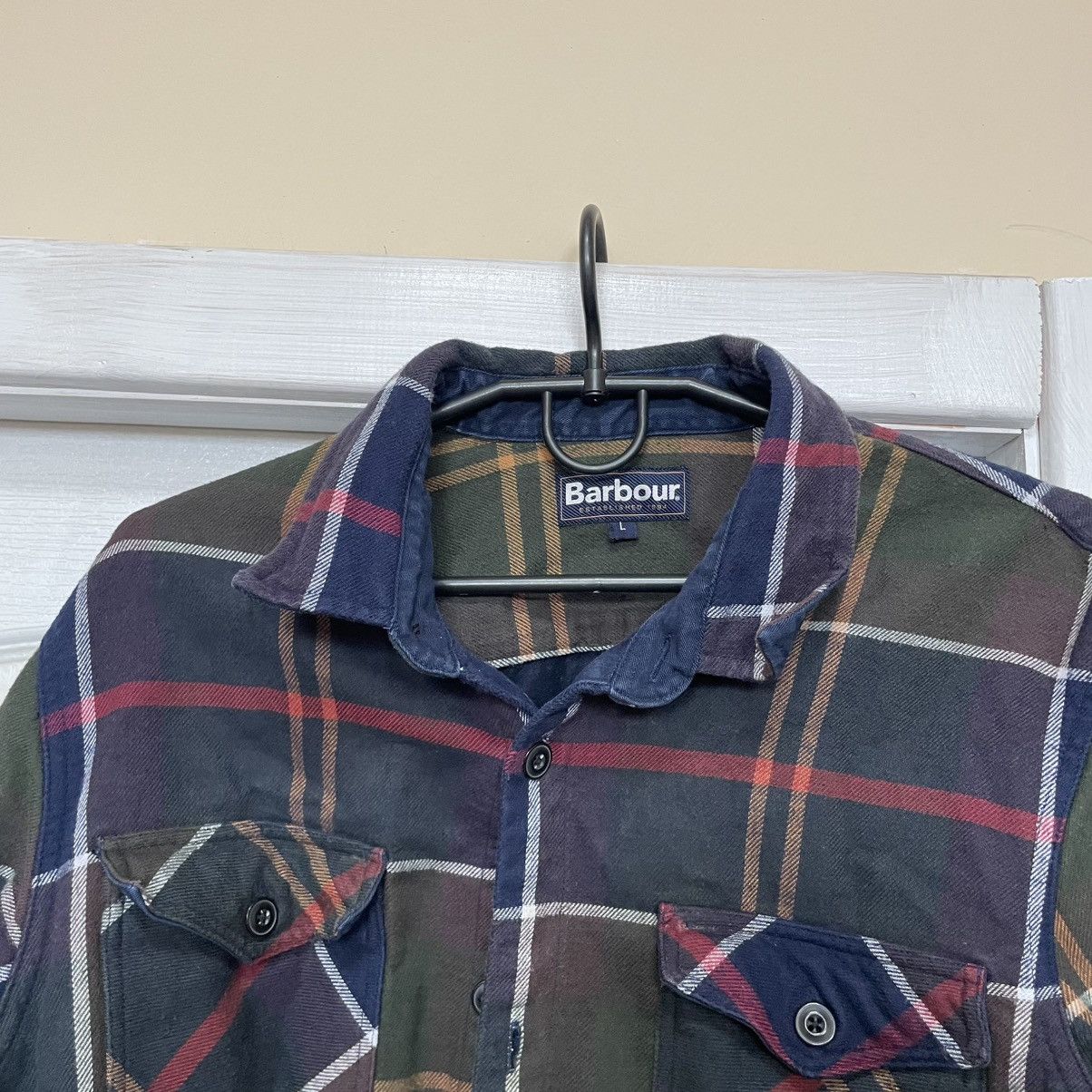 Barbour Vintage Barbour Overshirt Button Up Jacket bomber flannel Size US L / EU 52-54 / 3 - 2 Thumbnail
