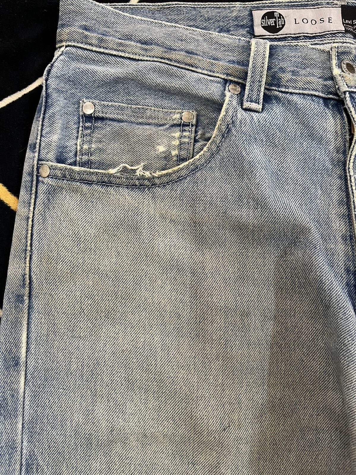 Levi's Levi’s Silvertab Baggy Loose Distressed Denim Size US 35 - 9 Thumbnail