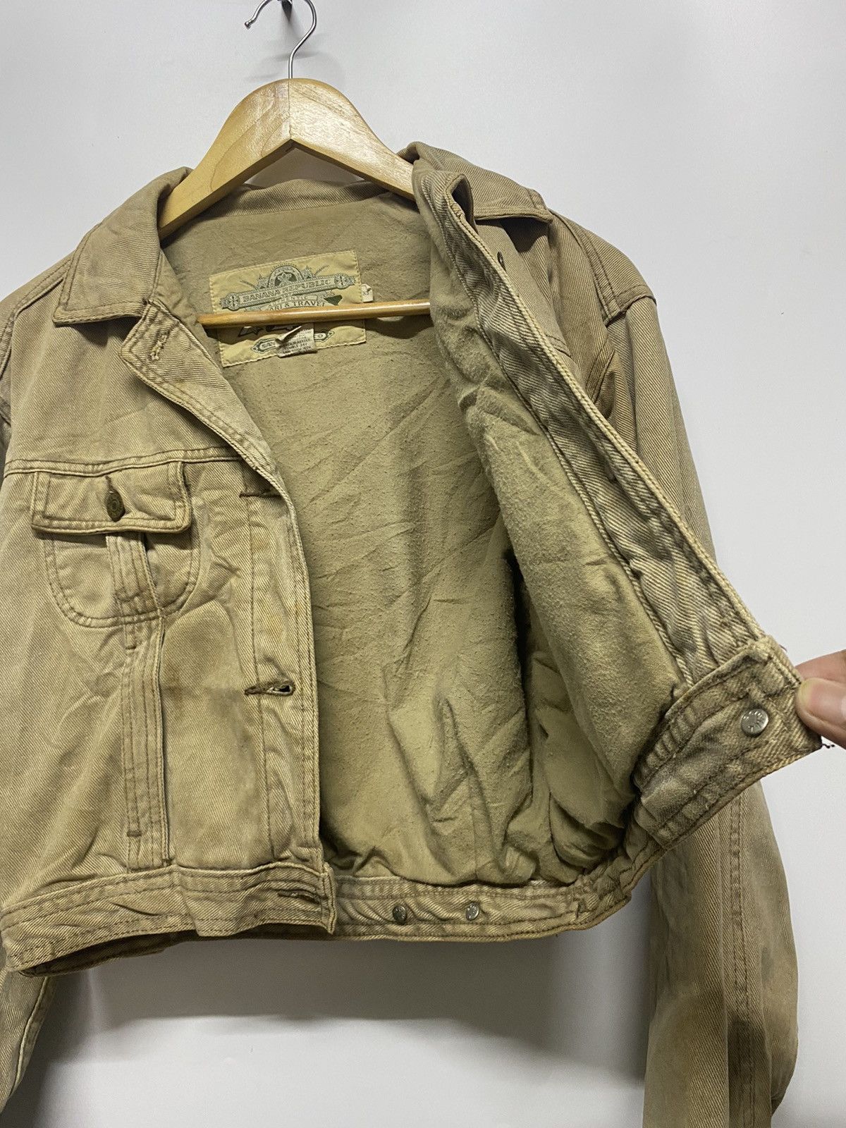 Banana Republic × Vintage Vintage Banana Republic Denim Jeans Jacket Size XS / US 0-2 / IT 36-38 - 8 Thumbnail